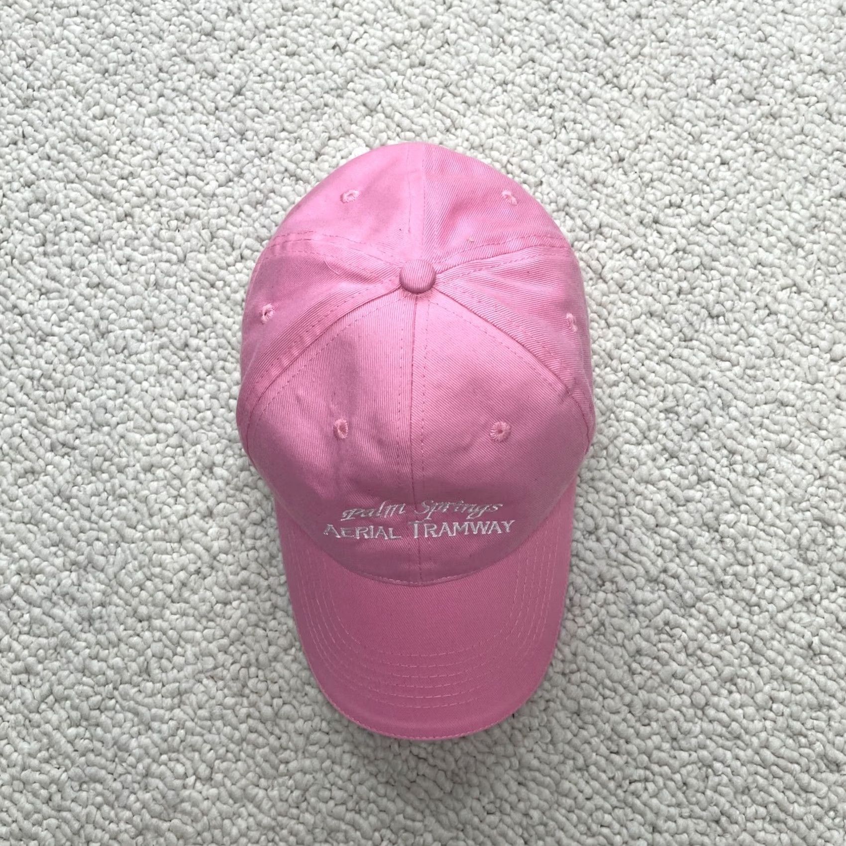 Vintage Palm Springs Aerial Tramway One Size Adjustable Baseball Cap Hat Pink Womens Size ONE SIZE - 3 Thumbnail