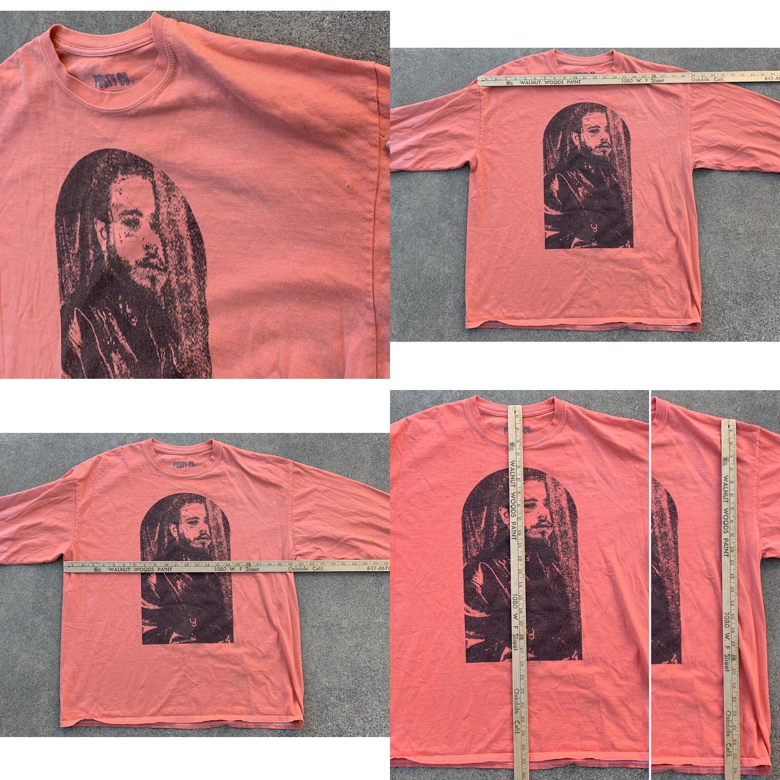 CO Post Malone Hollywoods Bleeding 2019 long sleeve t shirt Posty Co XL Men Crew Neck Graphic Print Music Shirt (Size XL) Size US XL / EU 56 / 4 - 8 Thumbnail