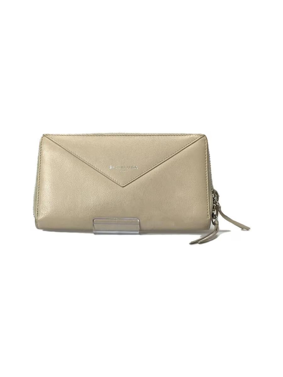 Balenciaga Balenciaga Leather Long Wallet Cream Size ONE SIZE - 1 Thumbnail