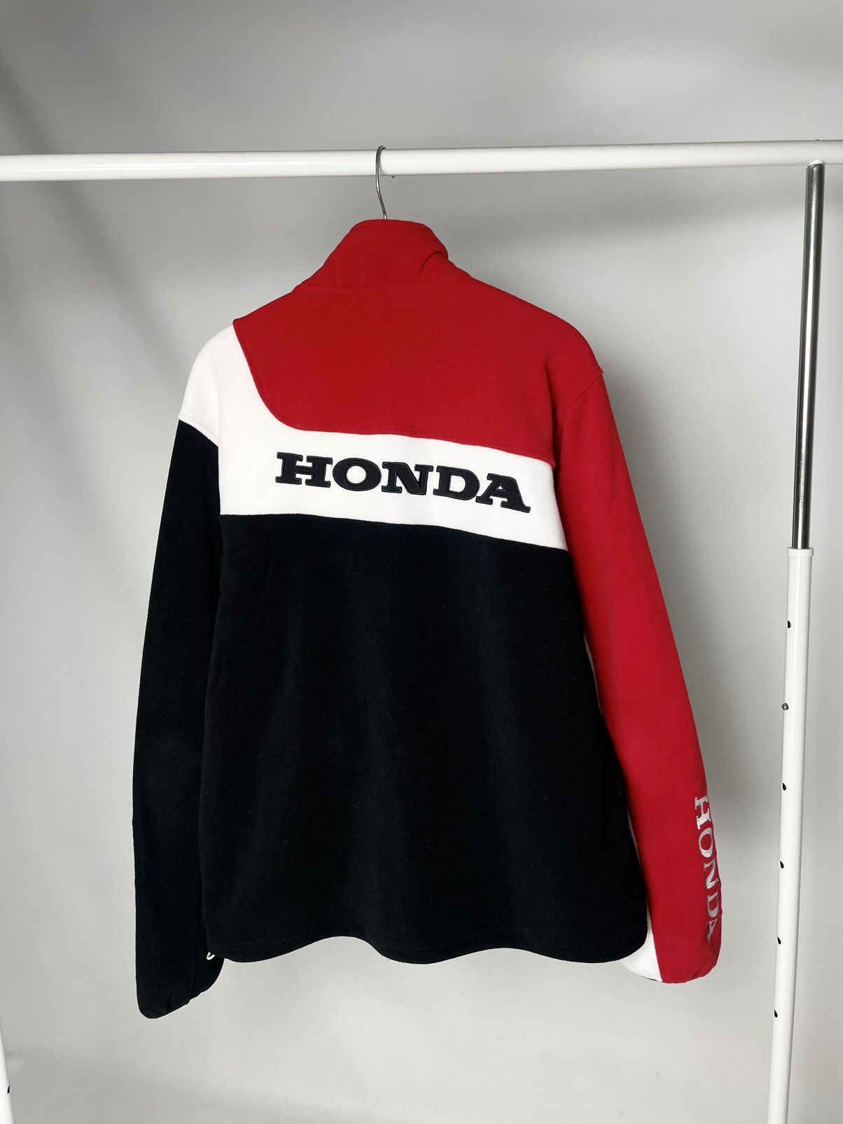 Honda Vintage Honda 🈵 Red Fleece Racing Sponsor Jacket Size US XXL / EU 58 / 5 - 7 Thumbnail