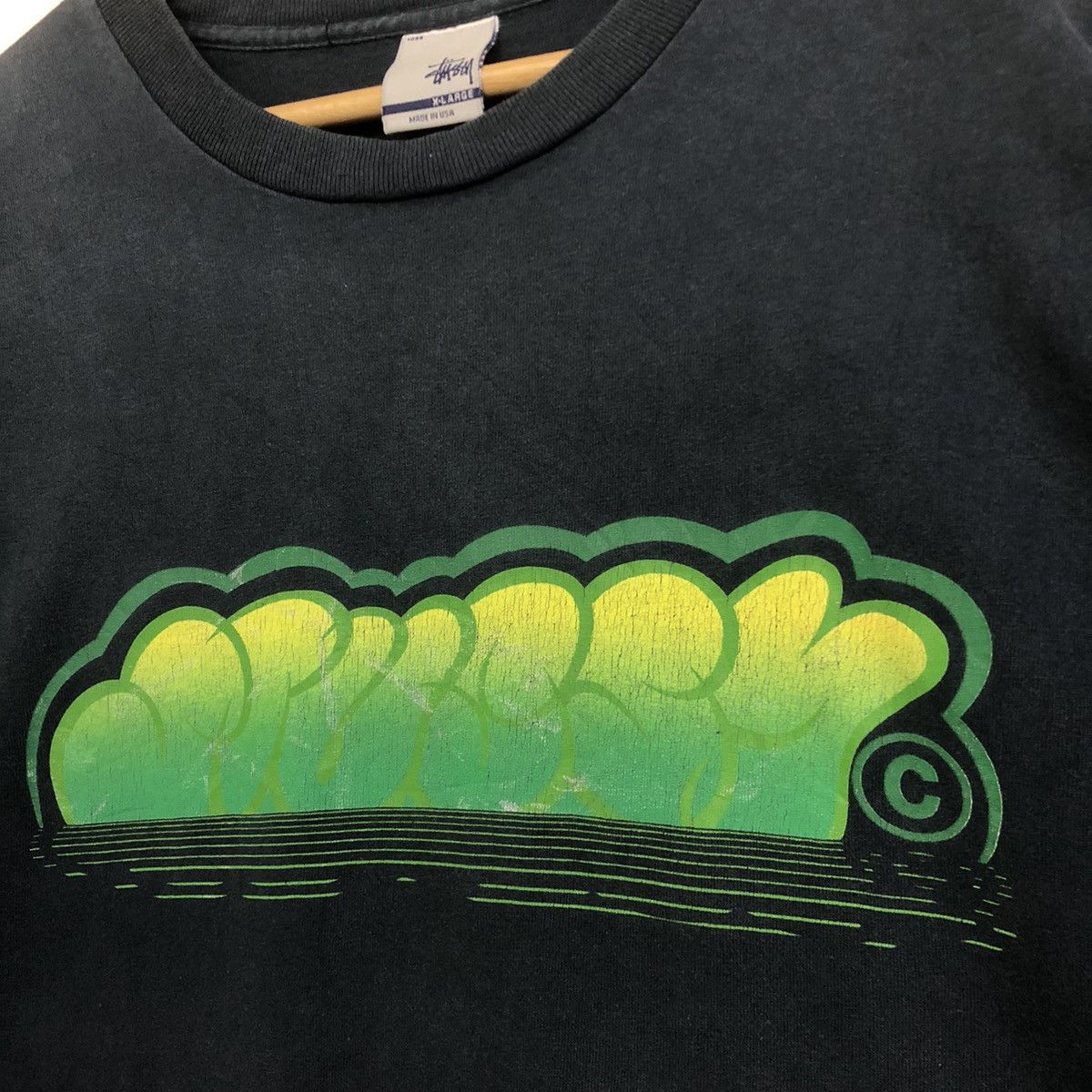 Stussy VINTAGE STUSSY SPELLOUT GRAFITY TSHIRT Size US XL / EU 56 / 4 - 3 Thumbnail