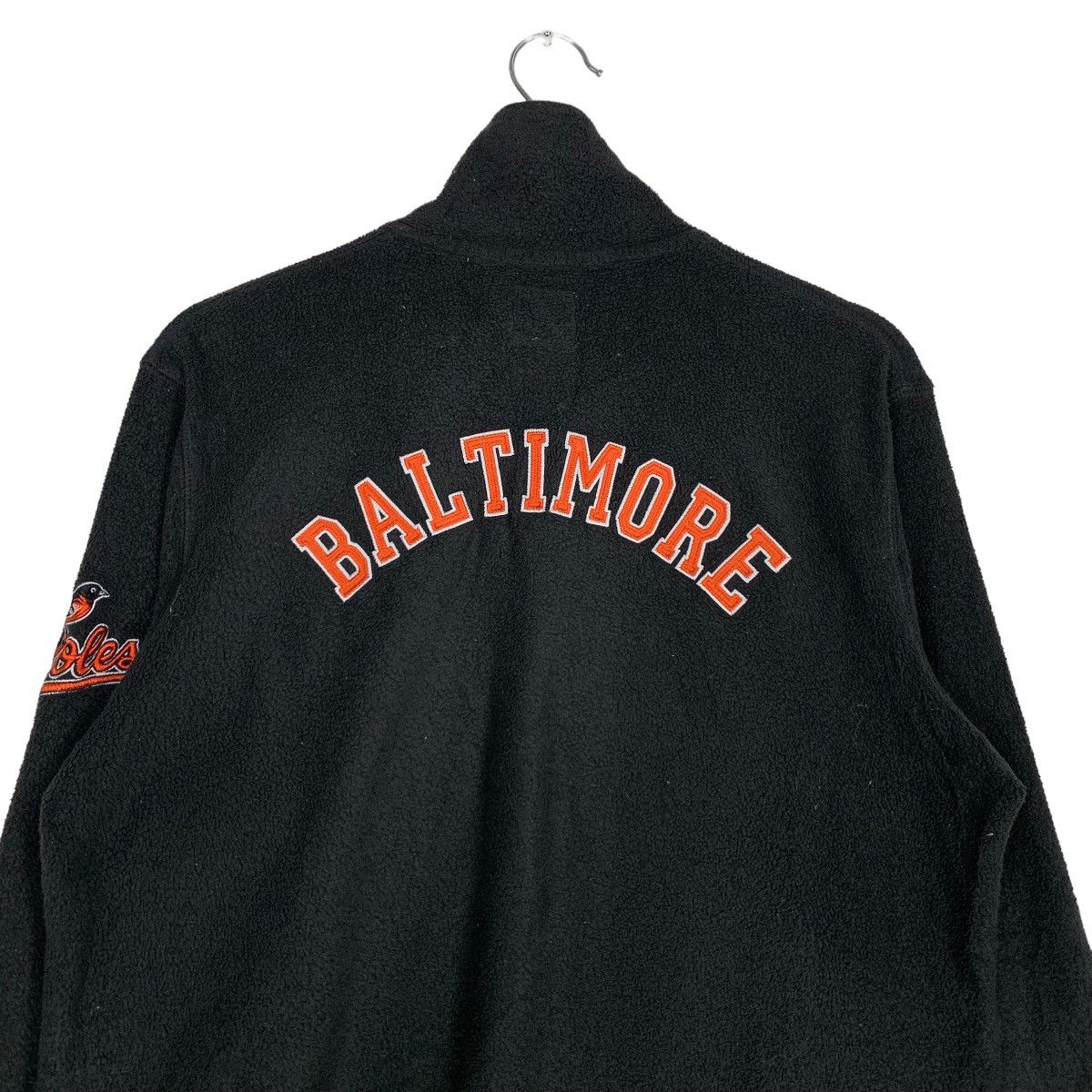 MLB BALTIMORE ORIOLES Big Logo HalfZip Pullover Fleece #0609-C28 Size US M / EU 48-50 / 2 - 17 Thumbnail