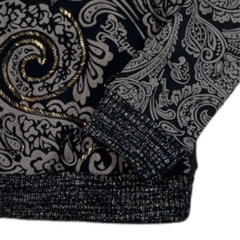 Desigual Desigual Black/Brown Sweater | Size XL Size XL / US 12-14 / IT 48-50 - 5 Thumbnail