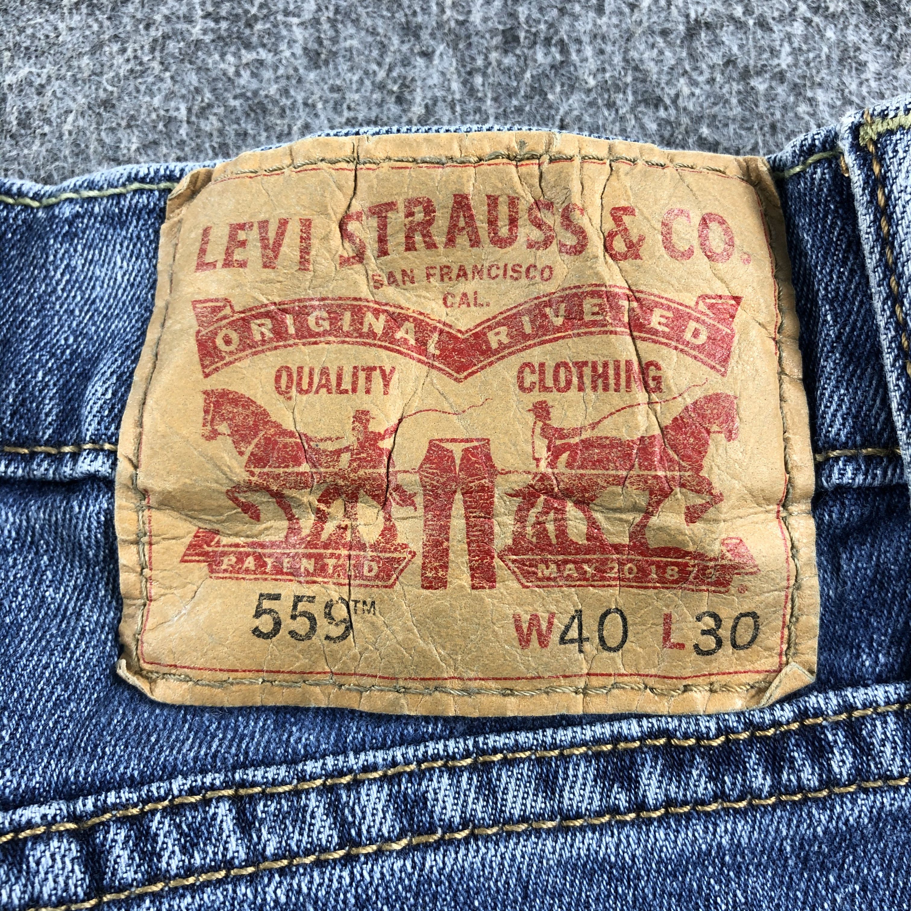 Levi's Vintage Blue Wash Levis 559 Jeans-J2442 Size US 40 / EU 56 - 5 Thumbnail
