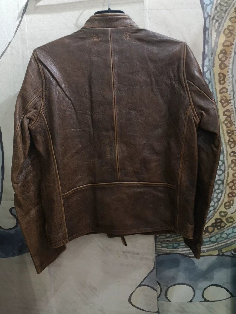 RRL Ralph Lauren RRL Ralph Lauren Men's standing collar leather jacket Size US M / EU 48-50 / 2 - 6 Thumbnail