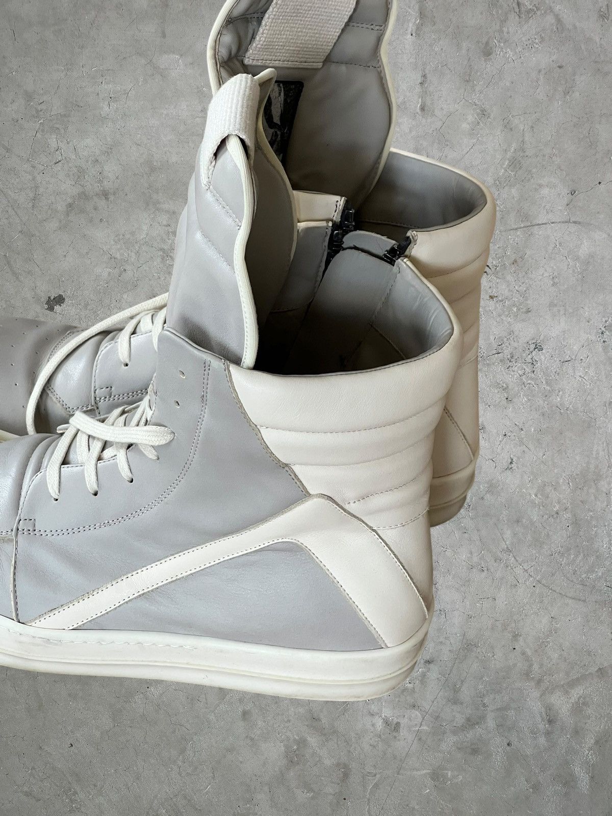 Rick Owens Rick Owens Leather Geobaskets Size US 13 / EU 46 - 2 Thumbnail