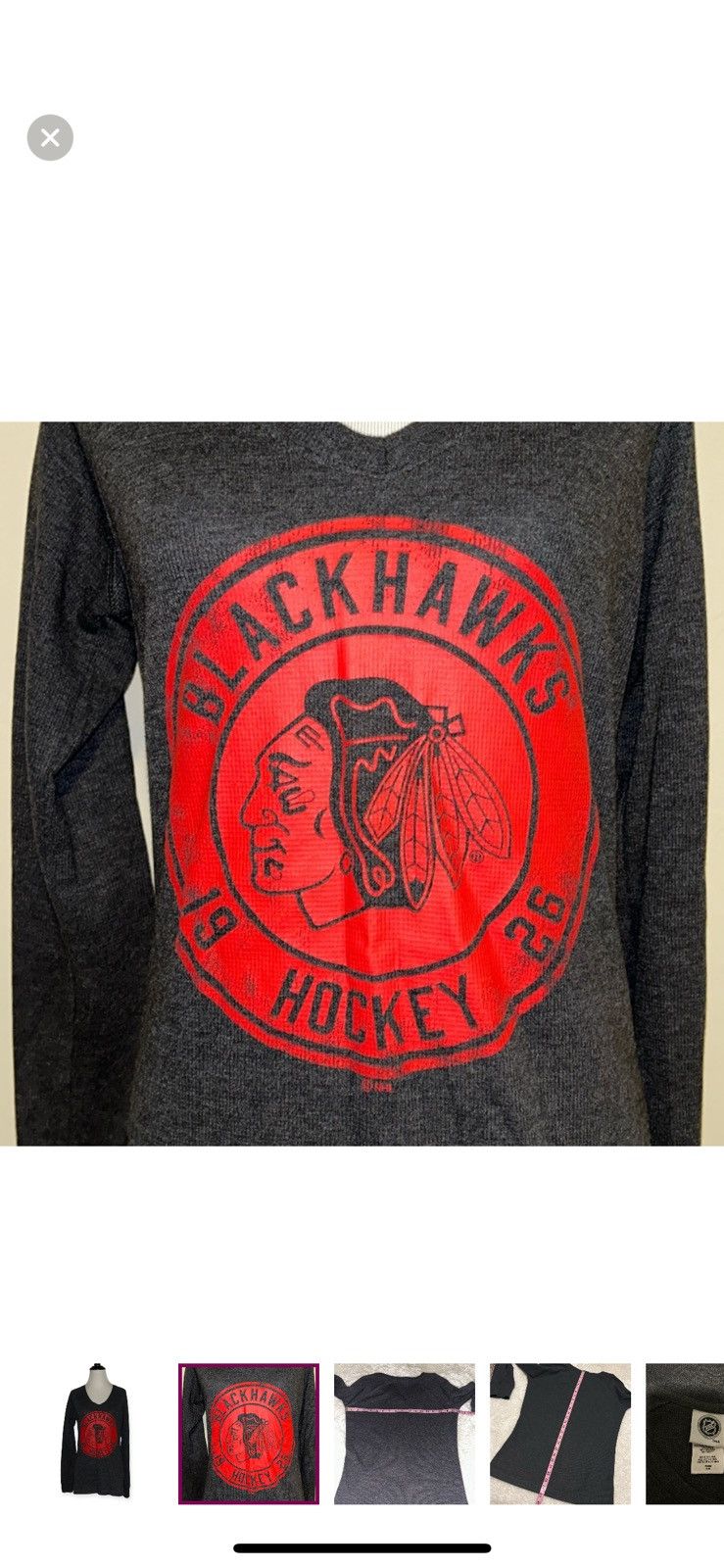 NHL NHL medium ribbed Chicago Blackhawks shirt Size M / US 6-8 / IT 42-44 - 4 Thumbnail