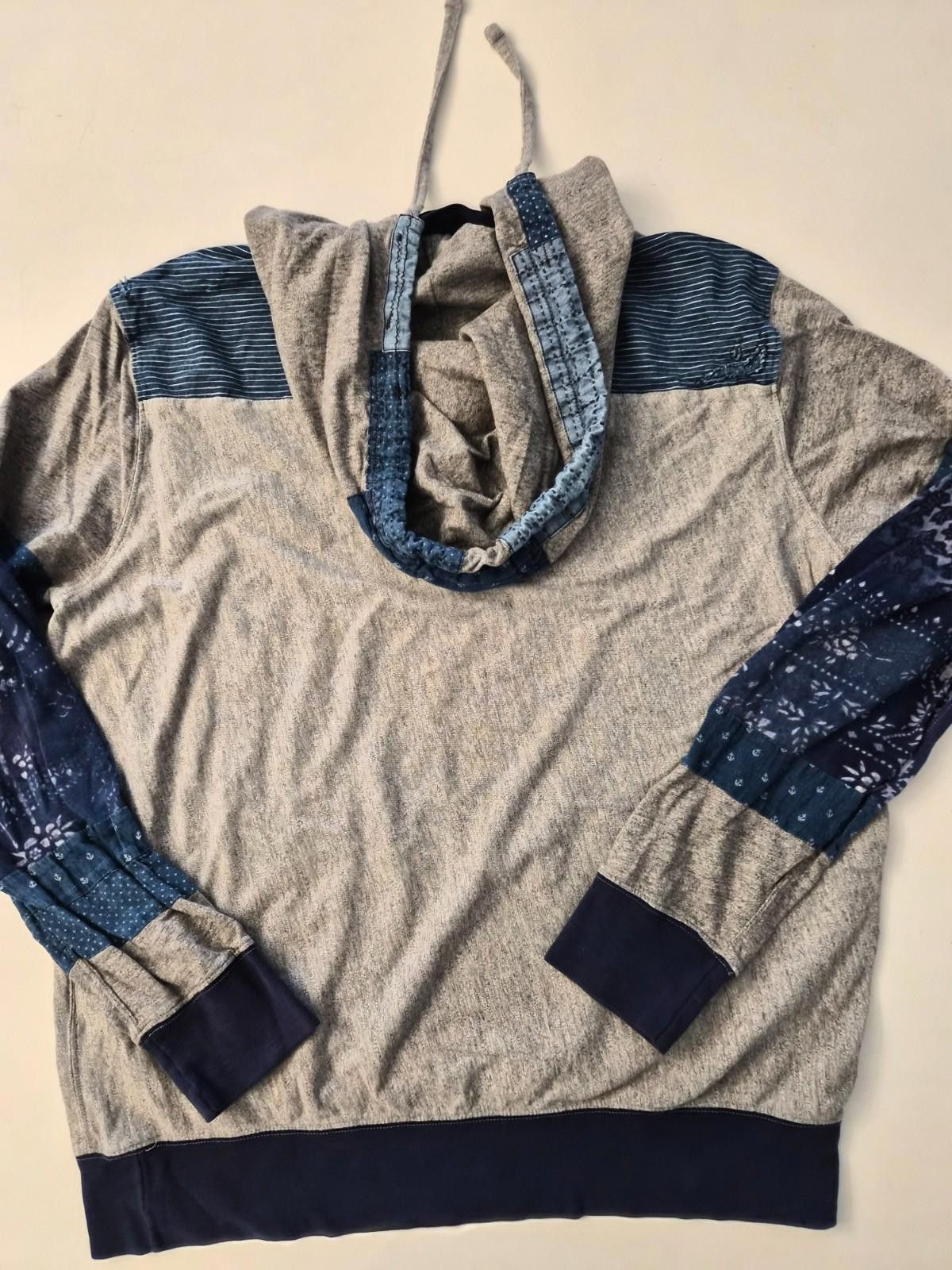 Polo Ralph Lauren Polo Ralph Lauren Men's Rips Detailed Patchwork Hoodie L Size US L / EU 52-54 / 3 - 5 Thumbnail