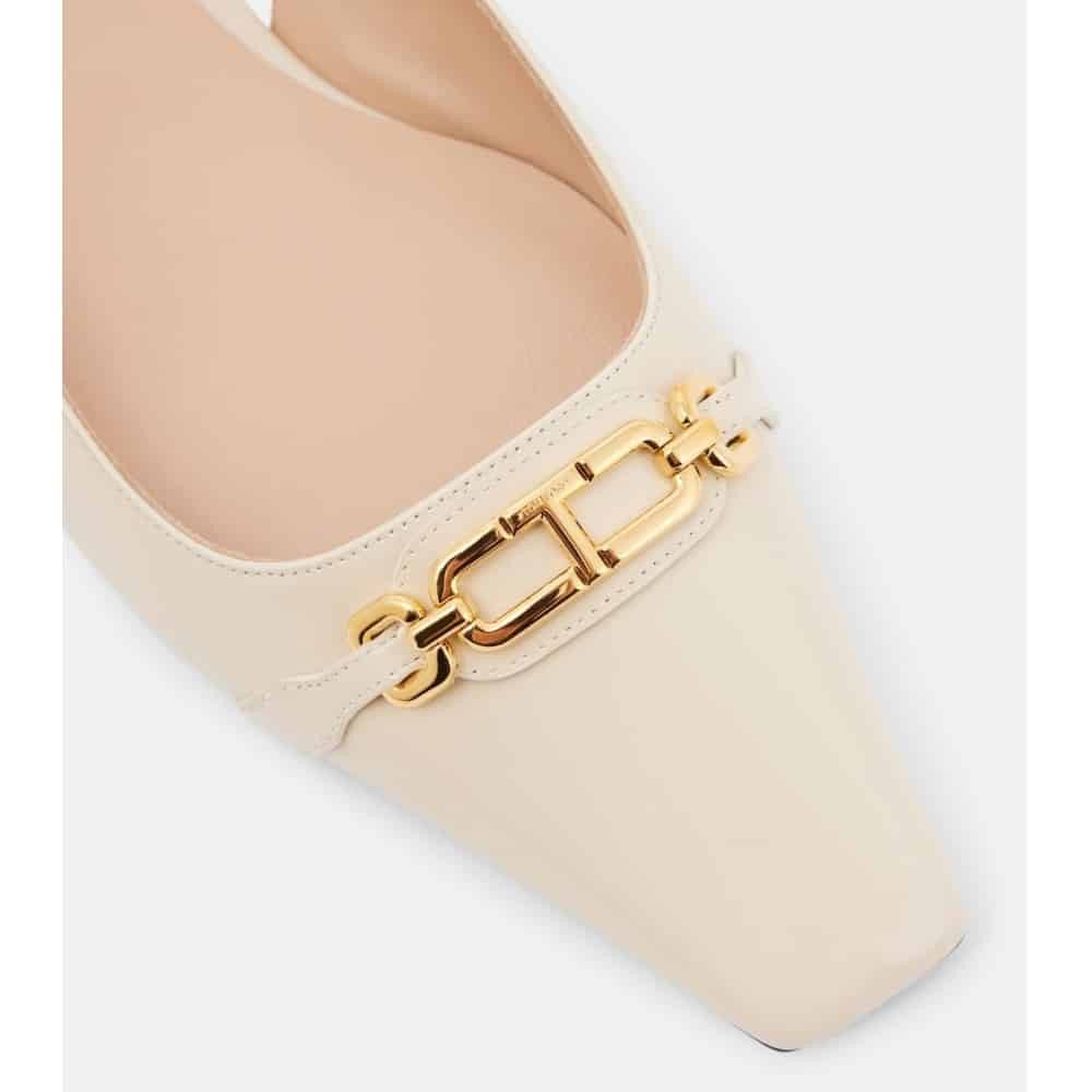 Tom Ford o1loc1c1125 W3556 Slingback Ballerina Flats in White Size US 9 / IT 39 - 3 Thumbnail
