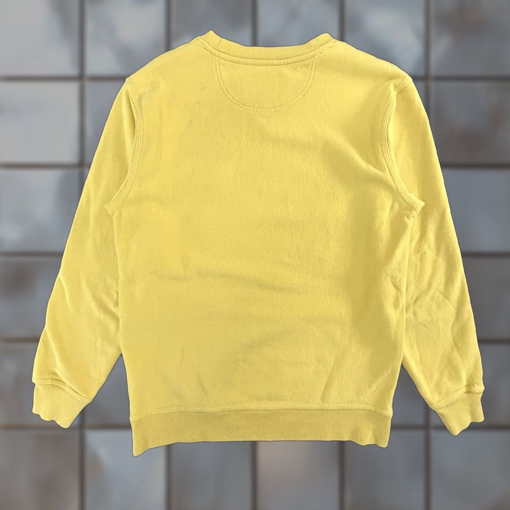 Vintage Stussy Sweatshirt Mens Small Yellow Crewneck Pullover Embroidered Logo Streetwear Cotton Blend Knit Shirt Size US S / EU 44-46 / 1 - 1 Thumbnail