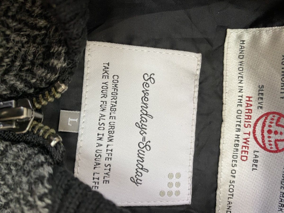 Harris Tweed Japanese Brand Harris Tweed x Sevenday Sunday bomber jacket Size US L / EU 52-54 / 3 - 9 Thumbnail