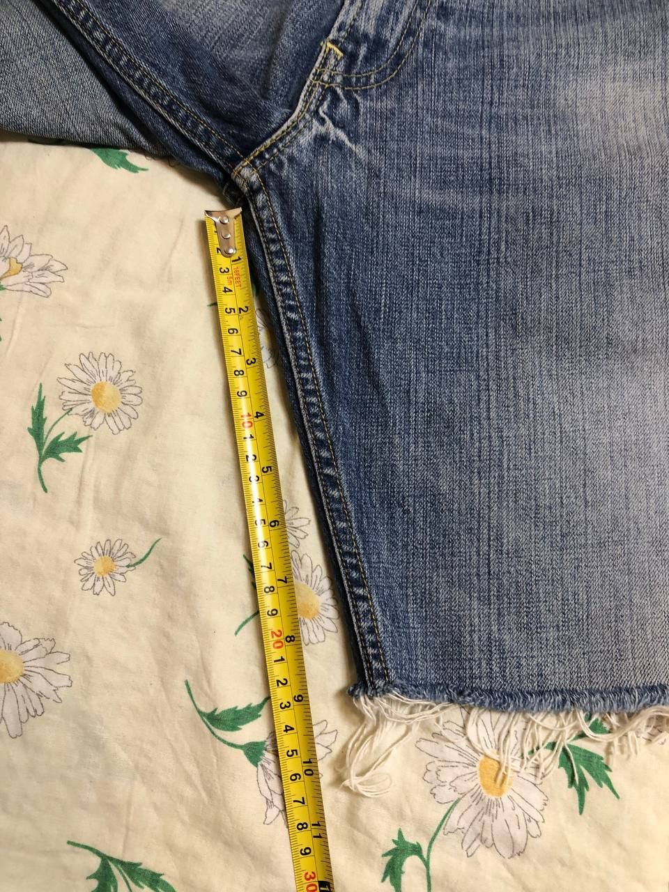 Levi's Levi's 506 Men's Jeans Shorts Distressed Denim Blue Size US 31 - 7 Thumbnail