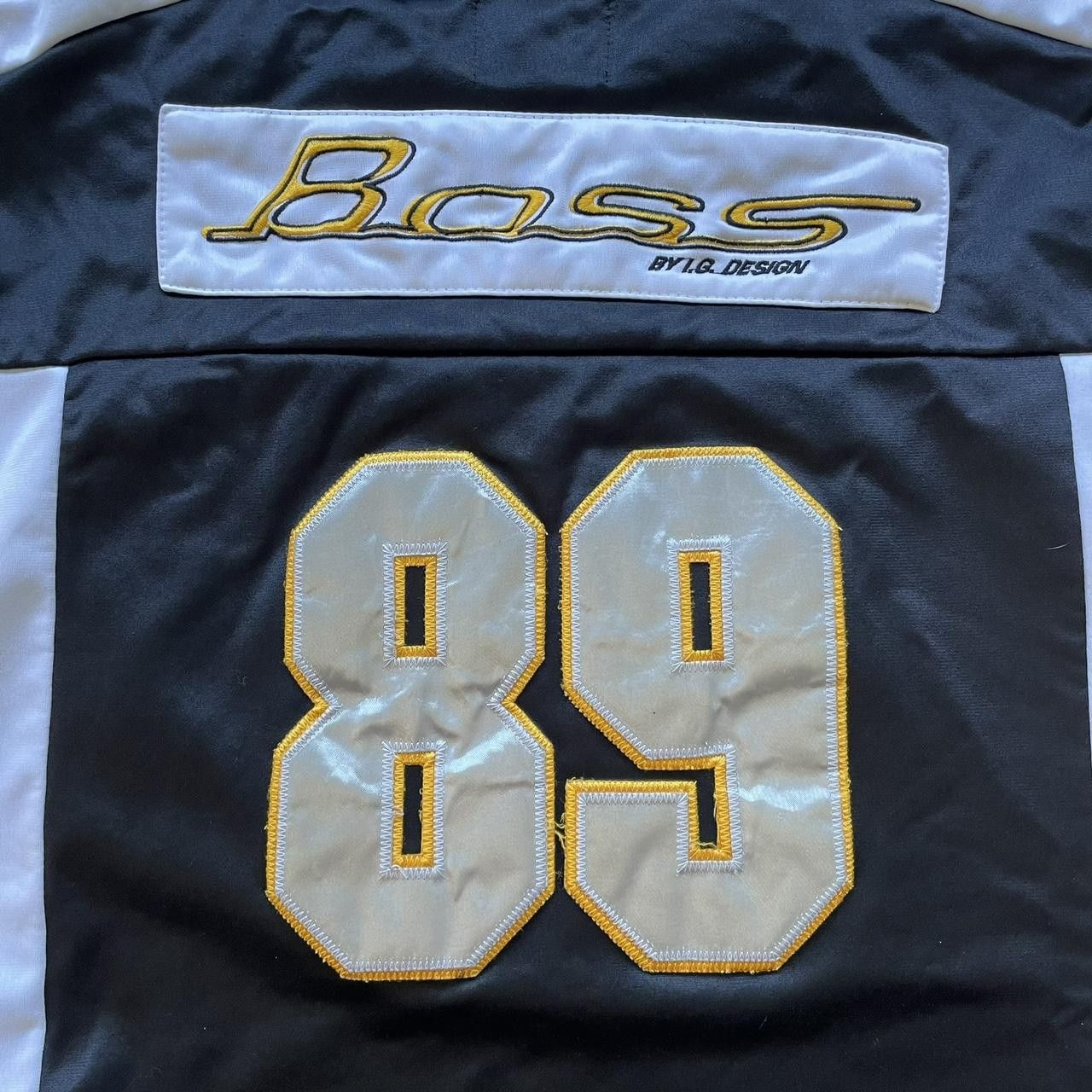 Hugo Boss × Vintage Vintage Y2K 90's 2000's BOSS Baggy Black Jersey Size US XL / EU 56 / 4 - 3 Thumbnail
