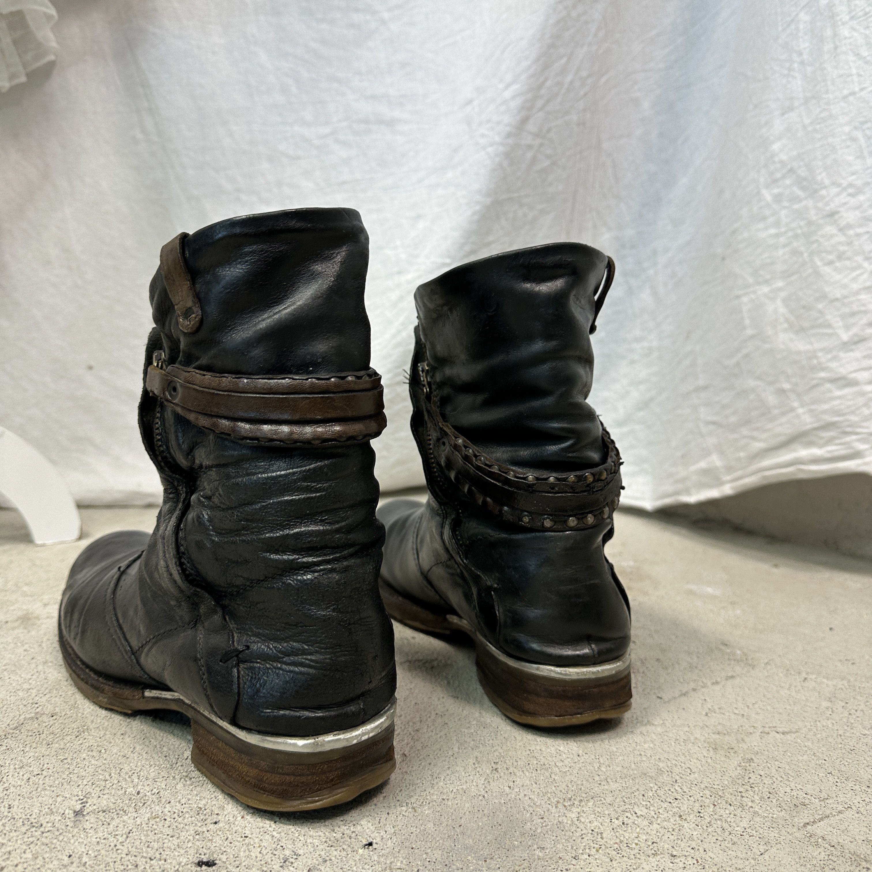 A.S.98 Vintage Avant Garde Leather A.S.98 Airstep Pirate Boots Y2K Size US 9 / IT 39 - 9 Thumbnail