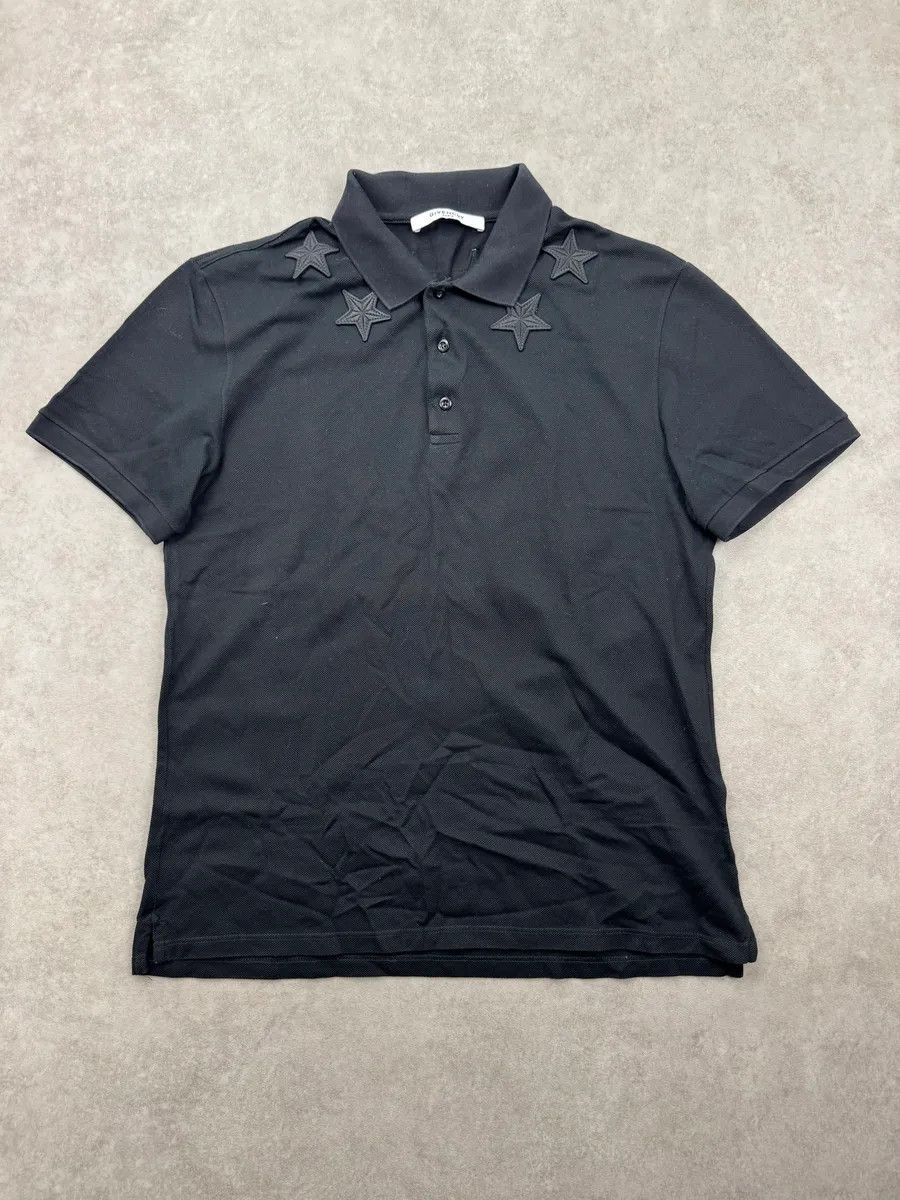 Givenchy Givenchy Stars SS15 Classic Black Polo Shirt | Grailed