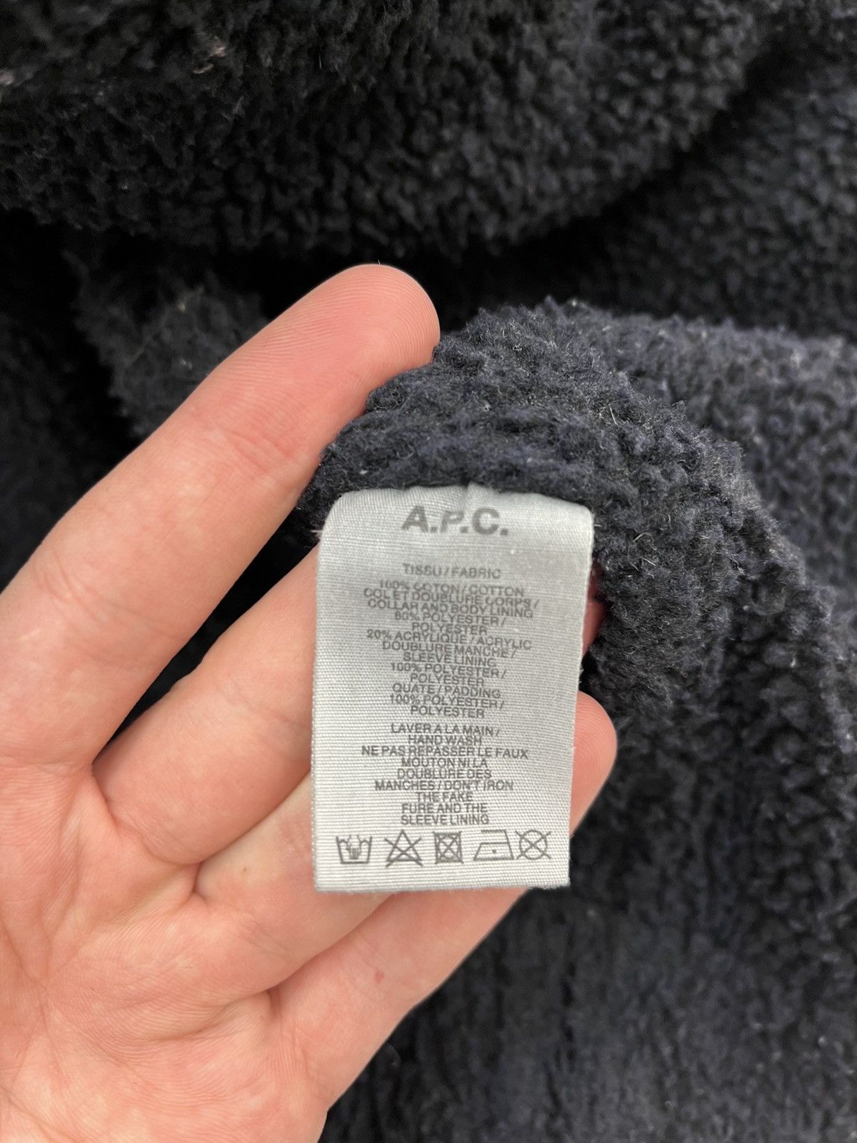 A.P.C. A.P.C. Denim Shearling Jacket Size US M / EU 48-50 / 2 - 6 Thumbnail