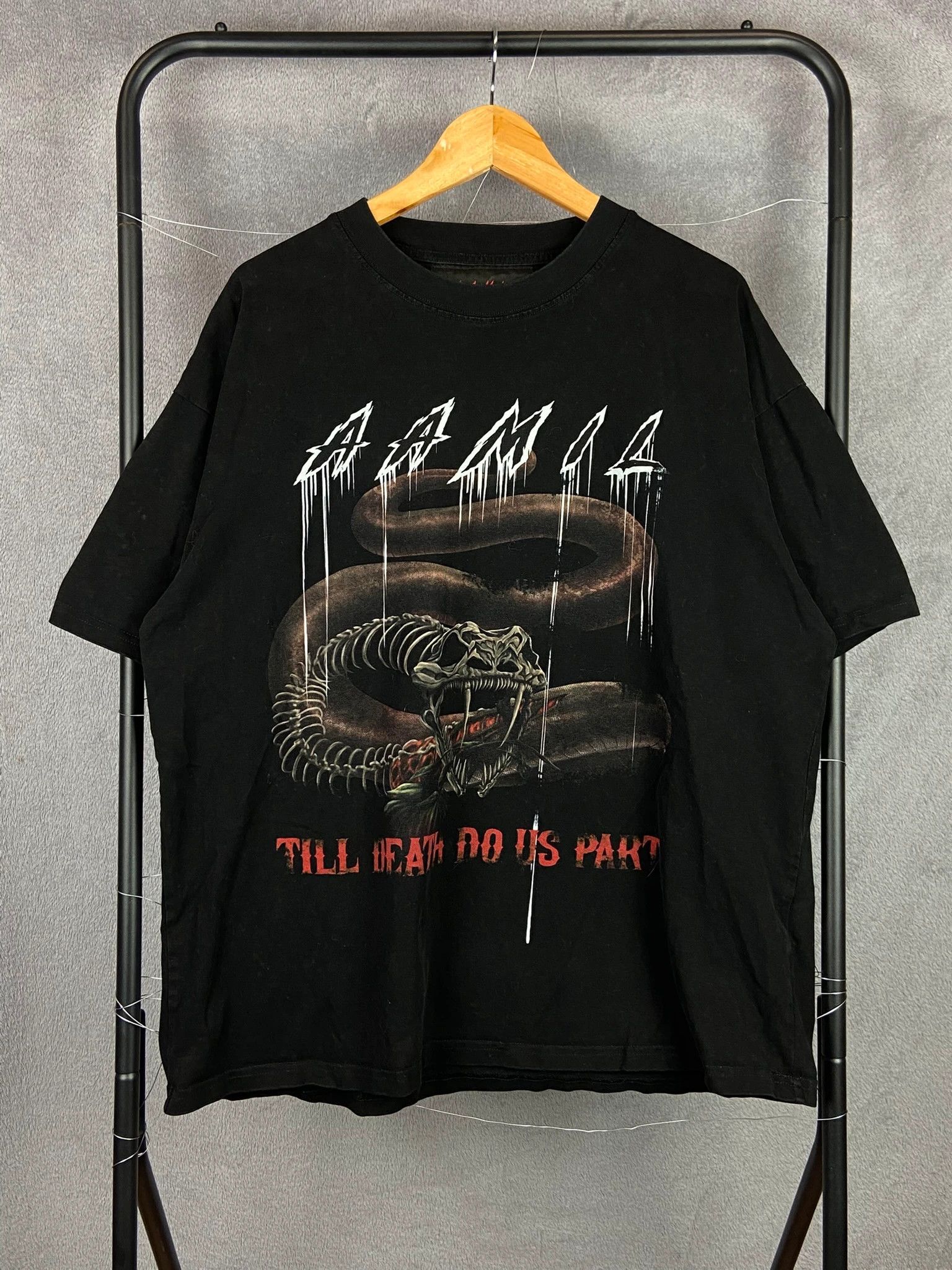 Vintage AAmil snake graphic t-shirt vintage goth punk metal tee Size US L / EU 52-54 / 3 - 2 Thumbnail