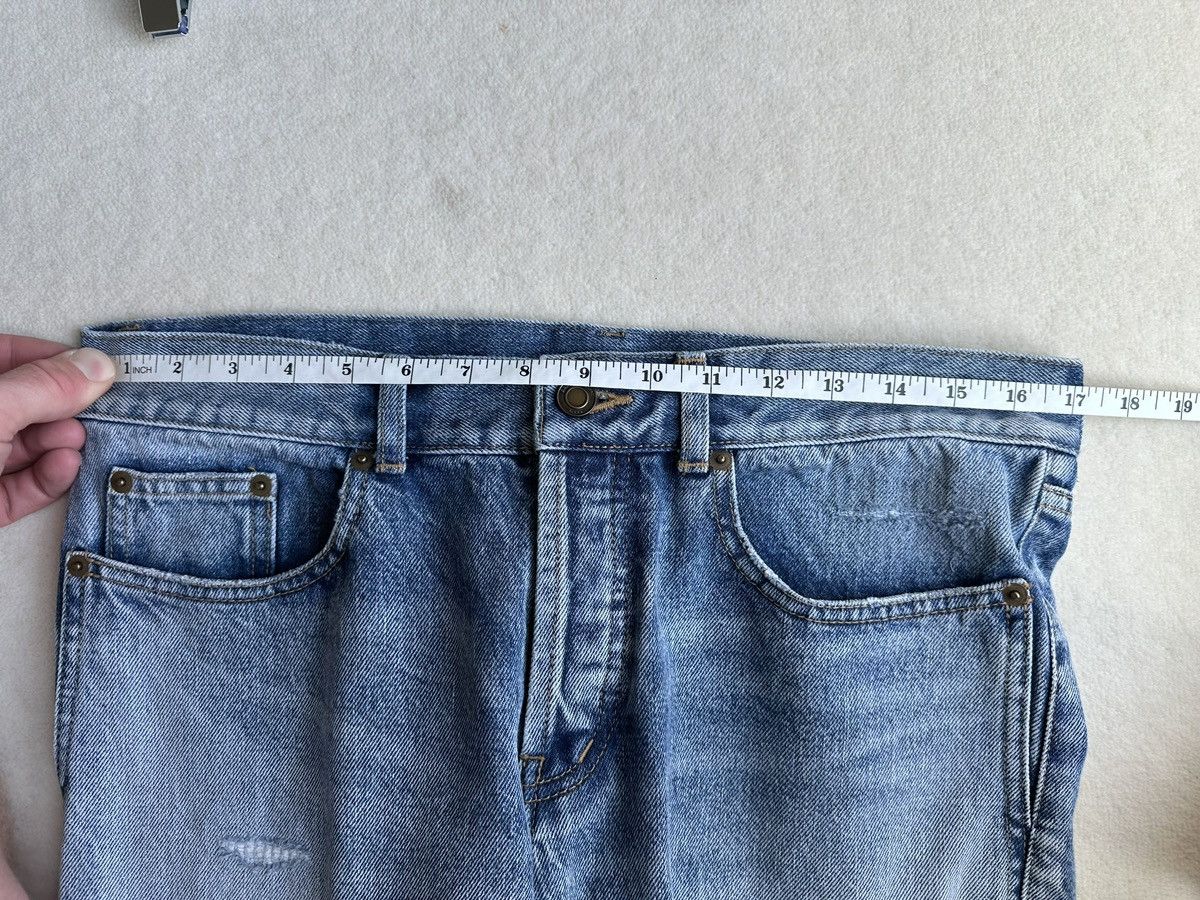 Saint Laurent Paris SS20 Saint Laurent distressed blue crash slim jeans 31 rip Size US 31 - 5 Thumbnail