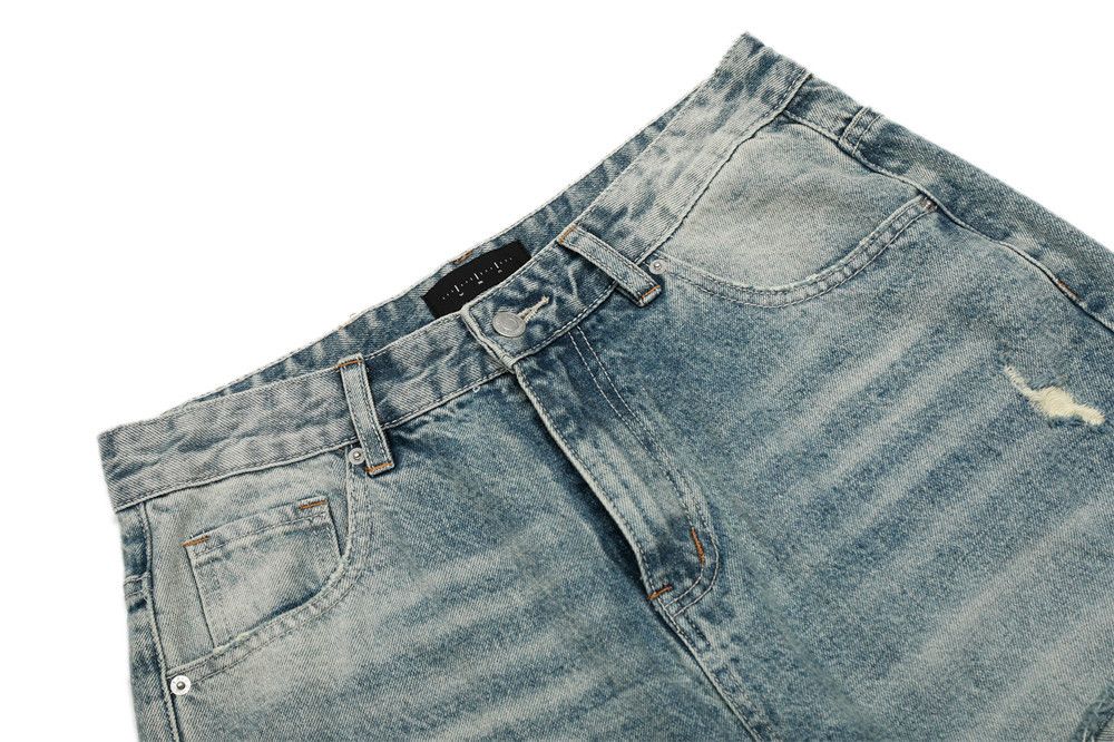 Jean Men's street style gradient washed ripped jeans Size US 32 / EU 48 - 3 Thumbnail