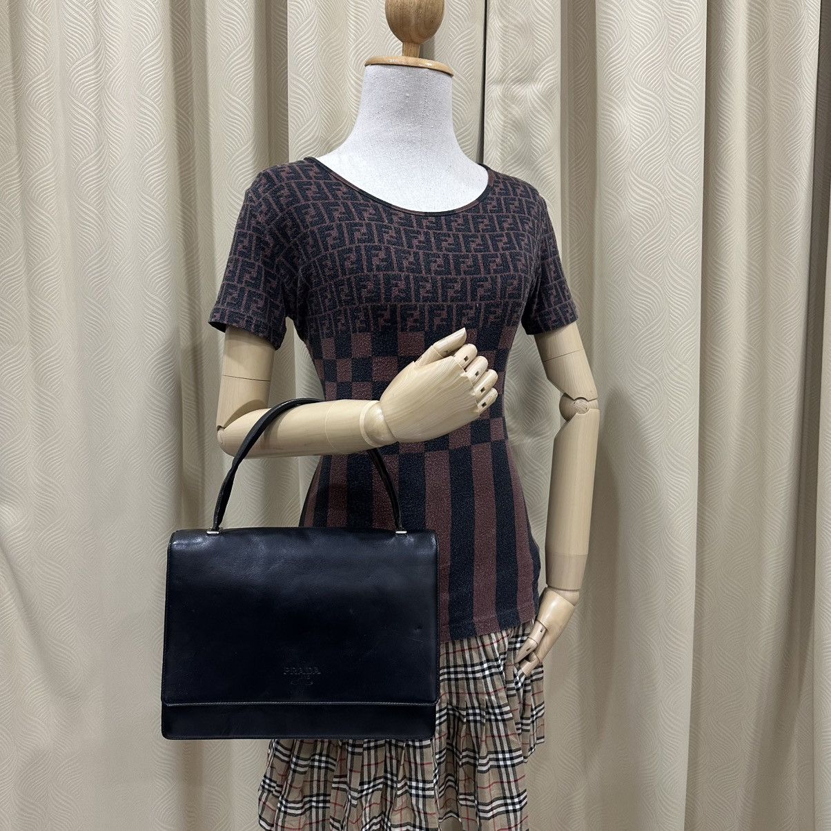 Prada PRADA VITELLO RE-EDITION 1995 TOP HANDLE BAG Size ONE SIZE - 1 Thumbnail