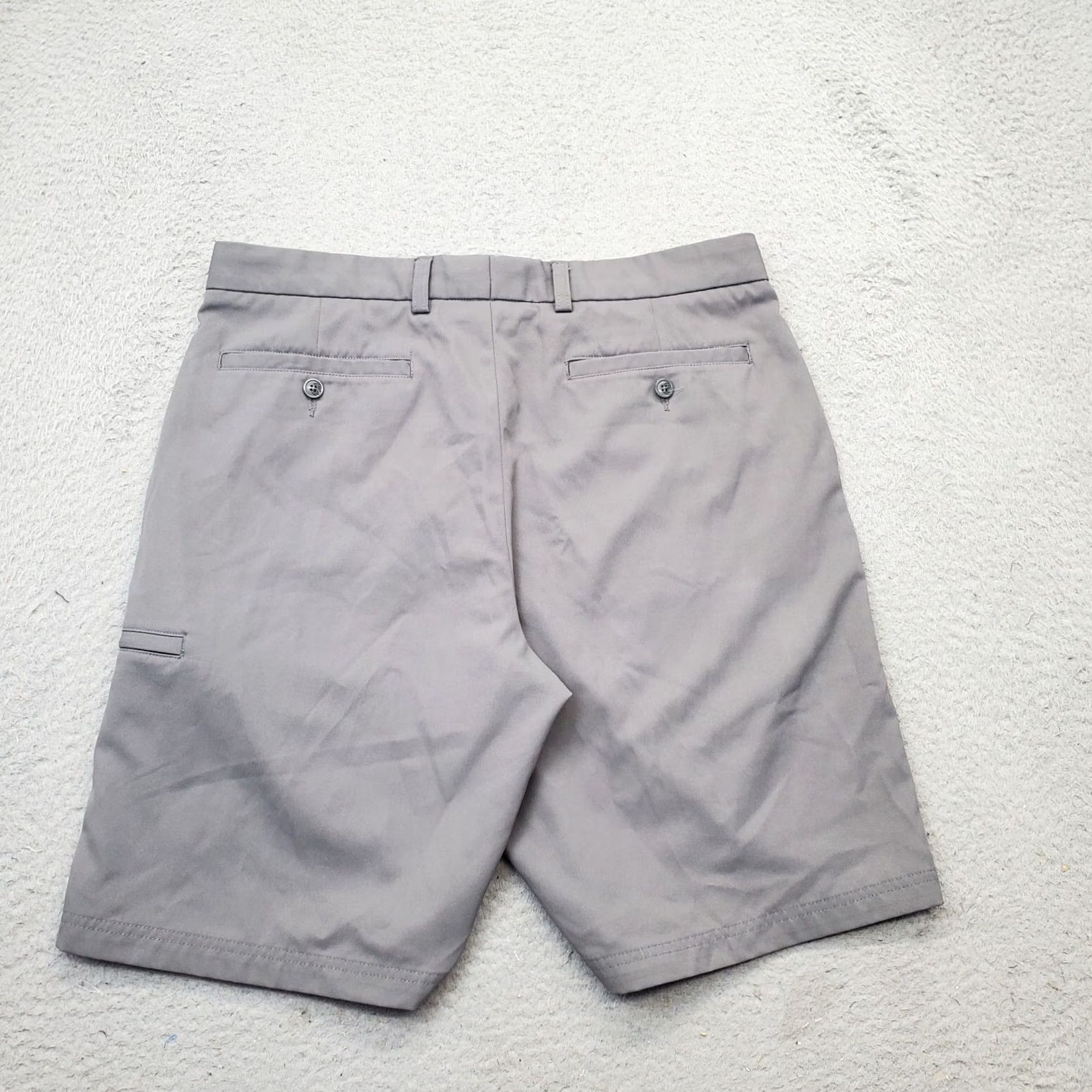 Vintage Pebble Beach Golf Performance Shorts Mens 34 Gray Slash Pockets Flat Front Chino Casual Outdoor Mens Size US 34 / EU 50 - 2 Thumbnail