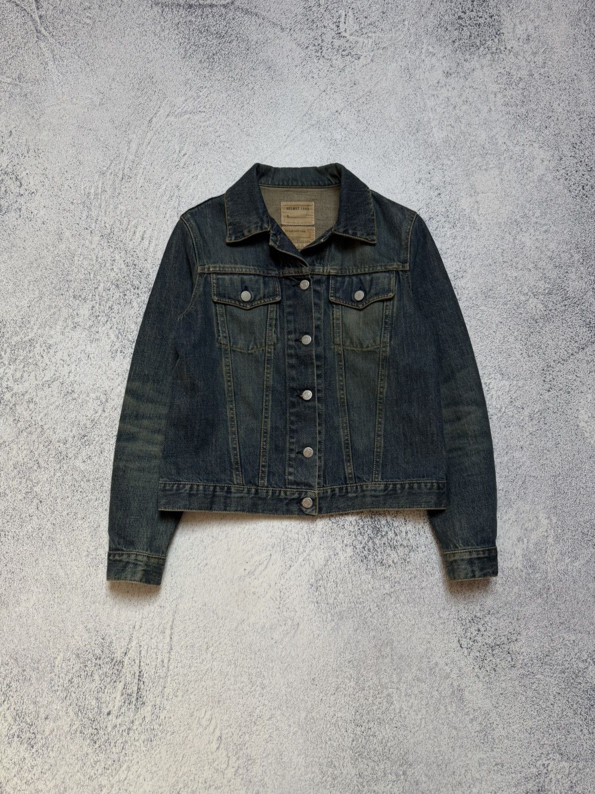 Helmut Lang Helmut Lang Archive Dark Denim Trucker Jacket Vintage 90s Size M / US 6-8 / IT 42-44 - 1 Thumbnail