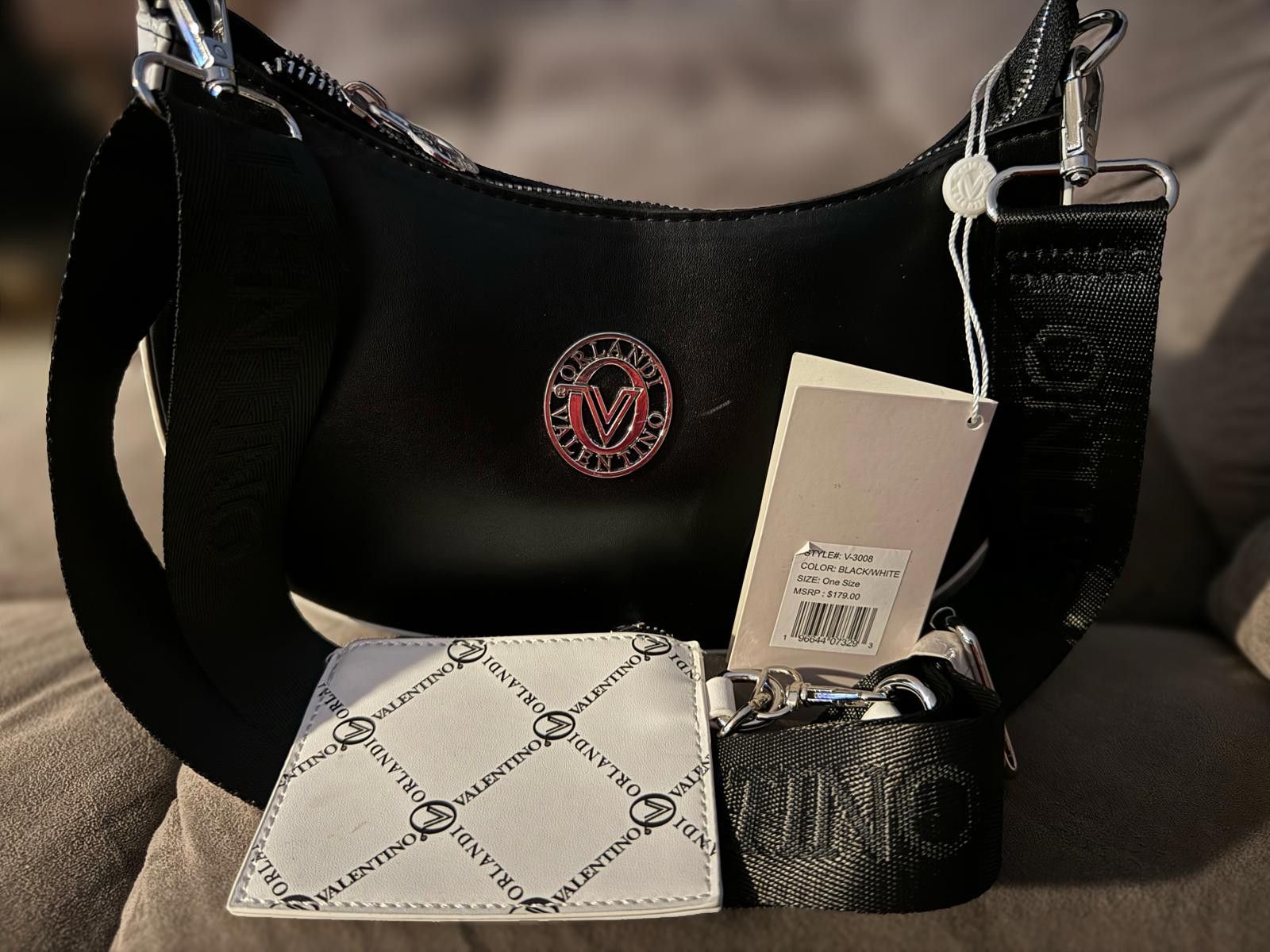 Valentino Valentino Orlandi Black/white Shoulder Bag Size ONE SIZE - 1 Thumbnail