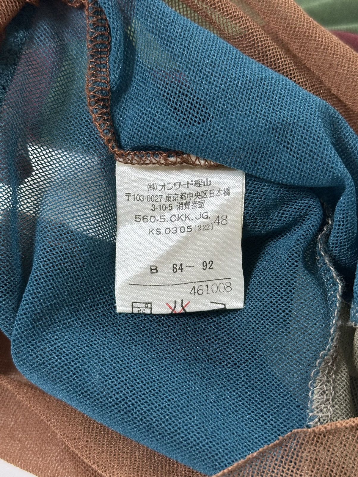 Jean Paul Gaultier JEAN PAUL GAULTIER 1990s Patchwork Panelled Mesh Tank Top Size US M / EU 48-50 / 2 - 6 Thumbnail