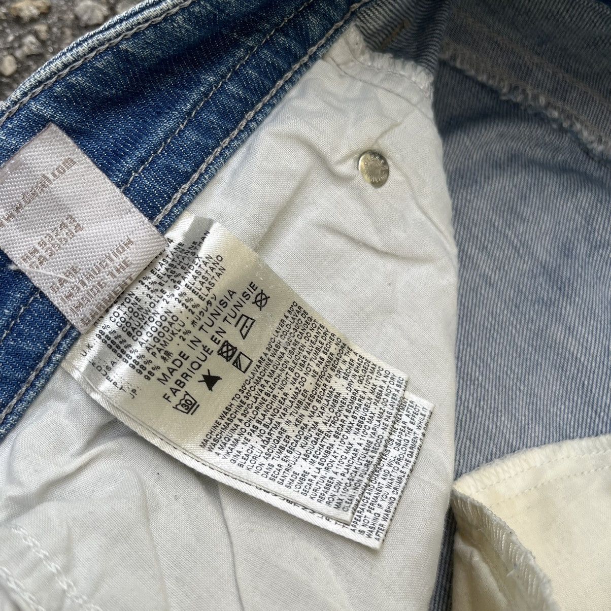 Diesel Diesel Thavar Washed Blue Denim Slim Skinny Jeans Low Rise Size US 31 - 9 Thumbnail