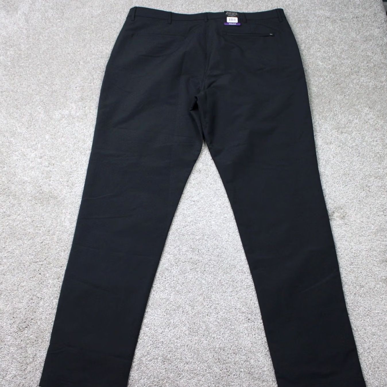 Banana Republic Banana Republic Pants Mens 40x34 Black Flat Front Straight Leg Polyester Wool Cotton Size US 40 / EU 56 - 6 Thumbnail
