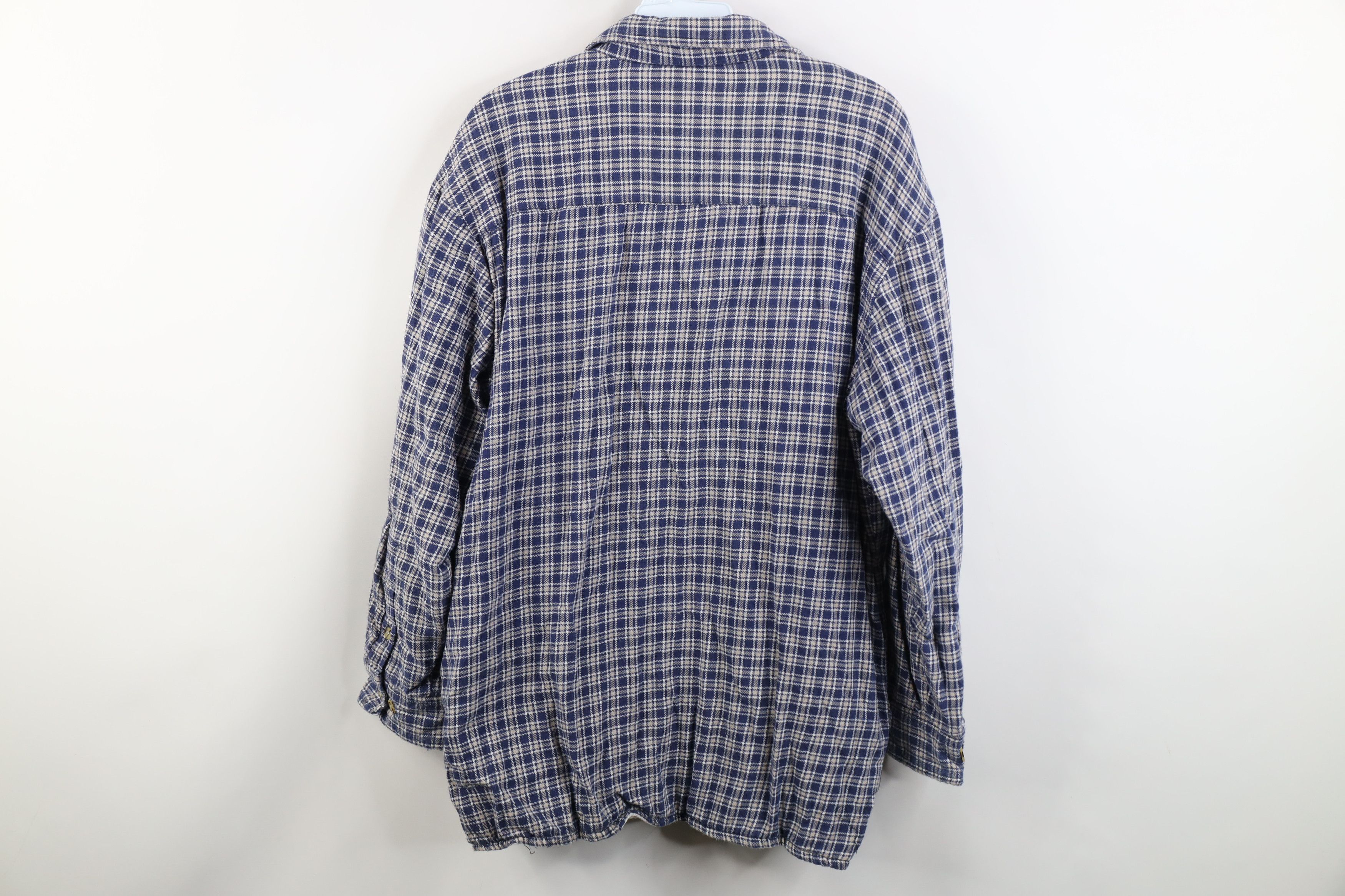 Vintage Vintage 90s Streetwear Waffle Lined Flannel Shirt Jacket Size US L / EU 52-54 / 3 - 11 Thumbnail