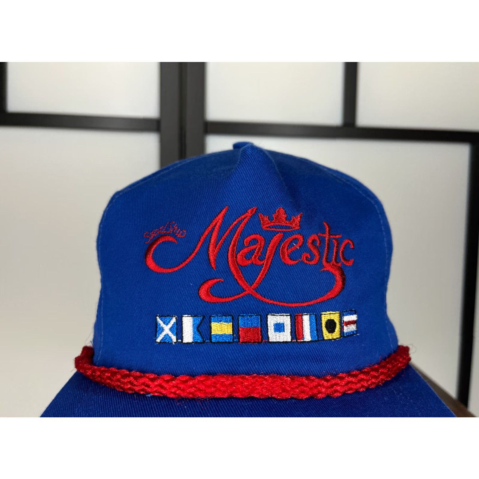 Vintage VINTAGE Classic Sportswear Hat Cap Strap Back Mens One Size Blue Cotton Twill Adjustable Baseball Cap Size ONE SIZE - 2 Thumbnail