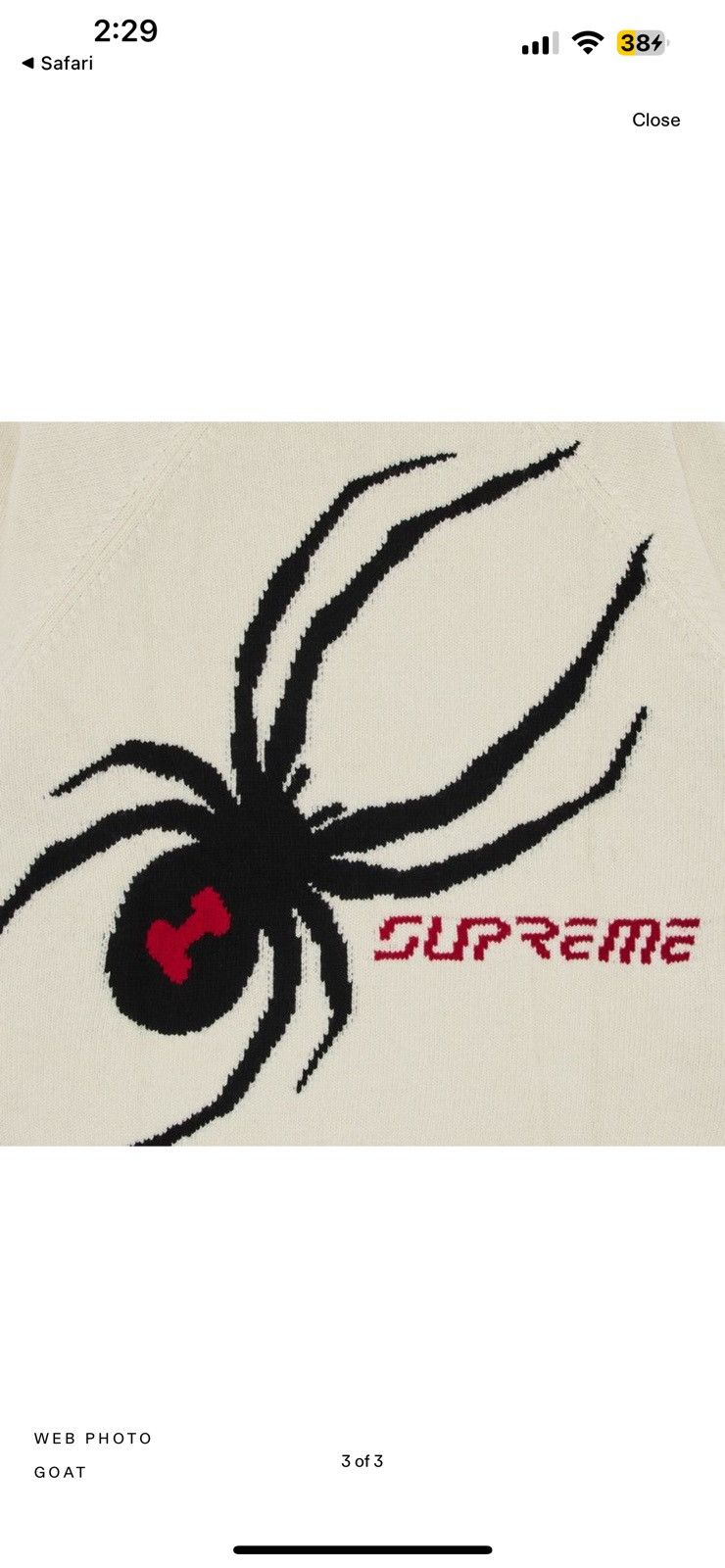 Spyder × Supreme Supreme x spyder windstopper Size US S / EU 44-46 / 1 - 3 Thumbnail