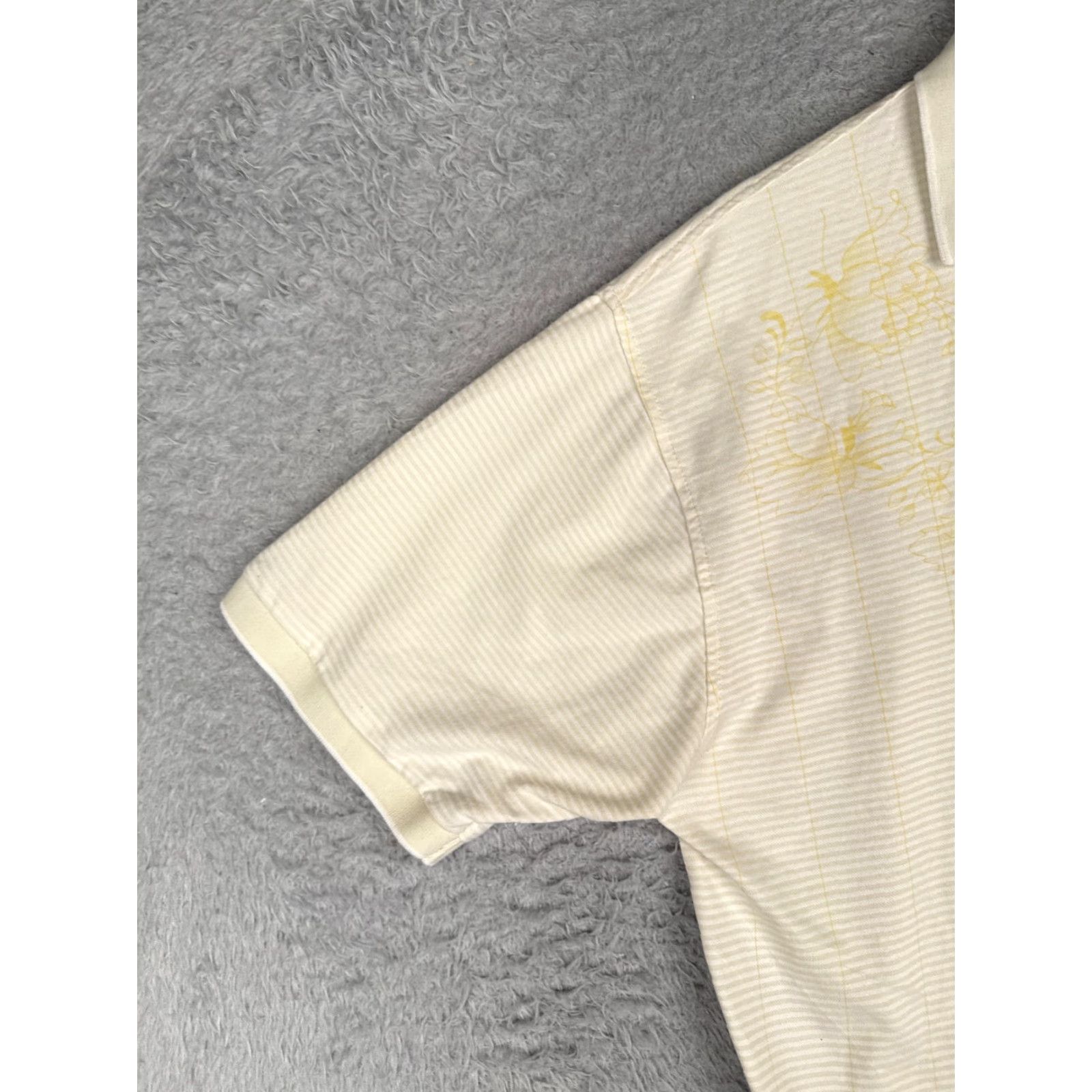Ralph Lauren Ralph Lauren Polo Shirt Adult 2XL Ivory Floral 100% Cotton Size US XXL / EU 58 / 5 - 3 Thumbnail