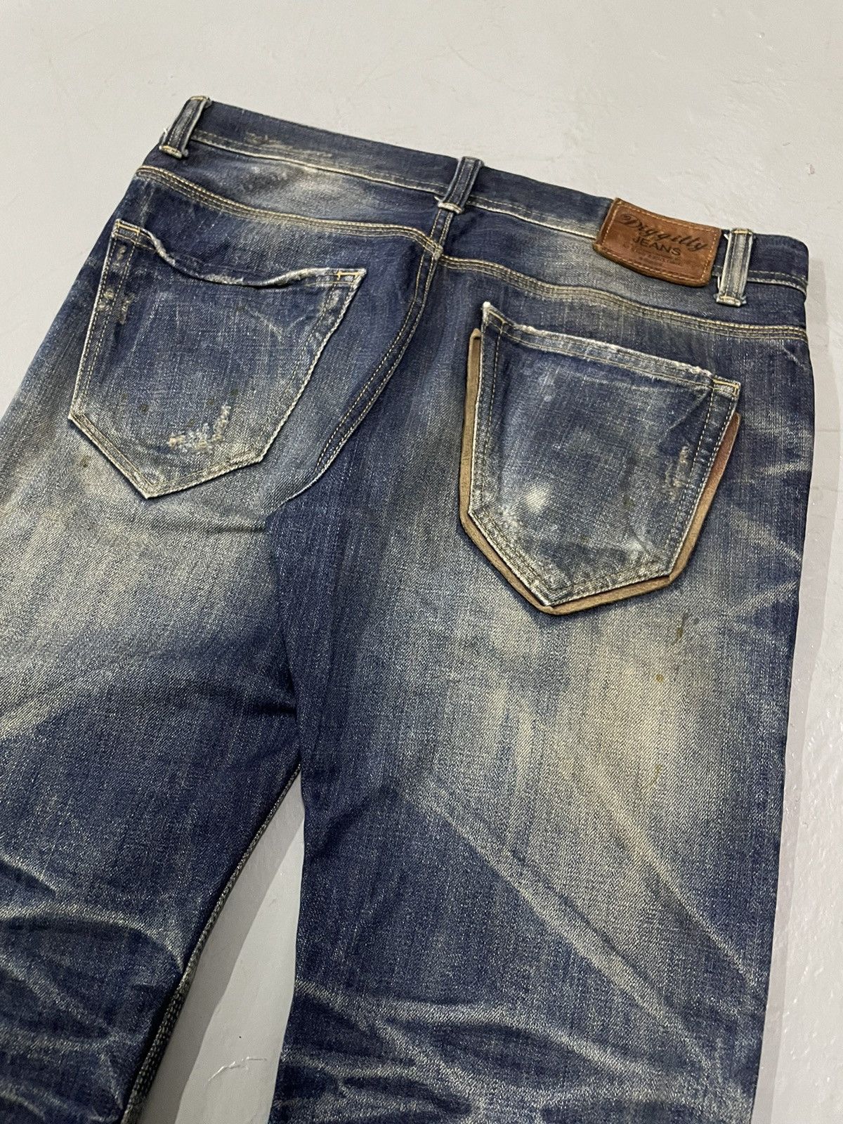 Seditionaries A.V.H Relaxed Fit Jeans Distressed Indigo Size US 36 / EU 52 - 9 Thumbnail