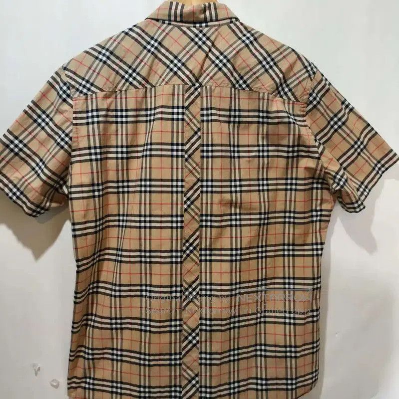 Burberry Burberry Khaki Short Sleeve Cotton Check Shirt. Size US S / EU 44-46 / 1 - 2 Thumbnail