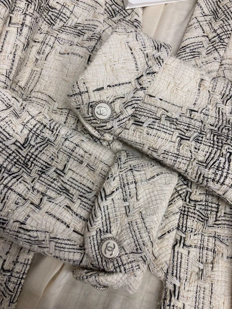 Chanel Chanel Gold thread braided plaid jacket Size XS / US 0-2 / IT 36-38 - 5 Thumbnail