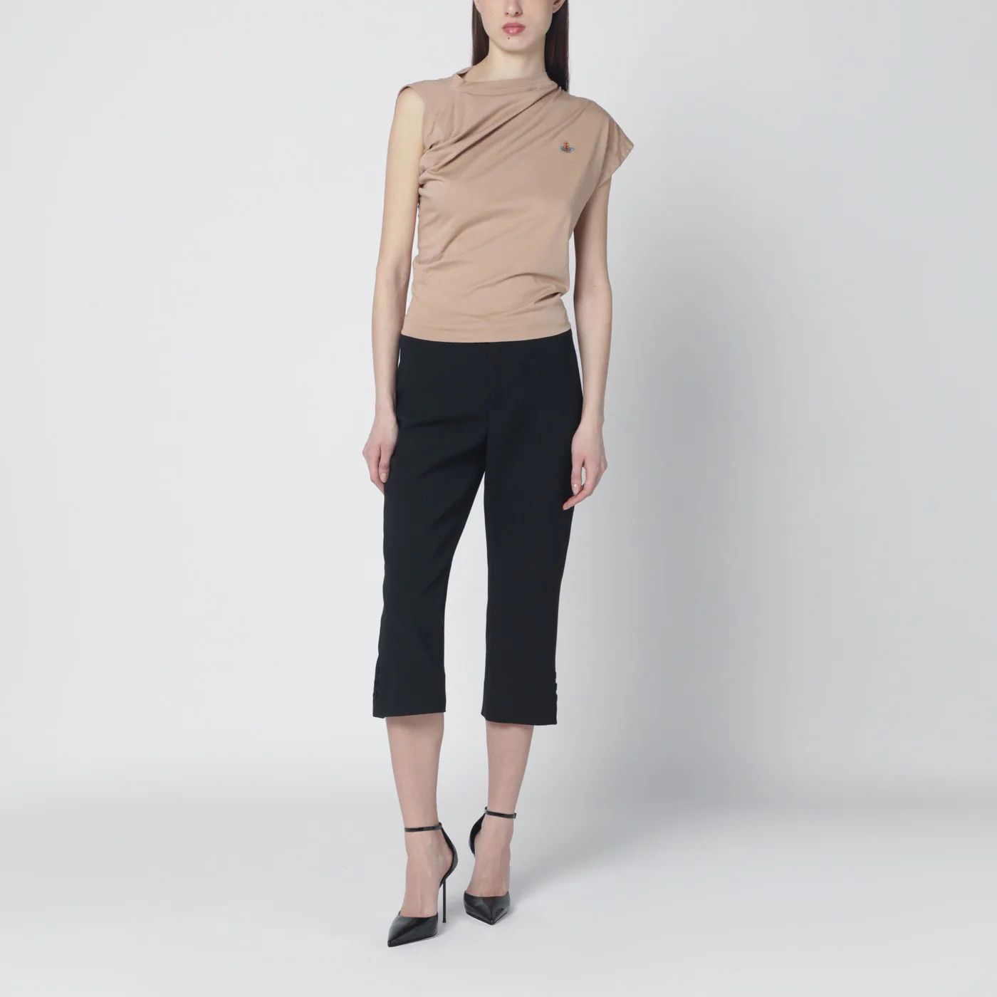 Vivienne Westwood o1d2blof0526 Short Sleeve T-Shirt in Beige Size M / US 6-8 / IT 42-44 - 2 Thumbnail