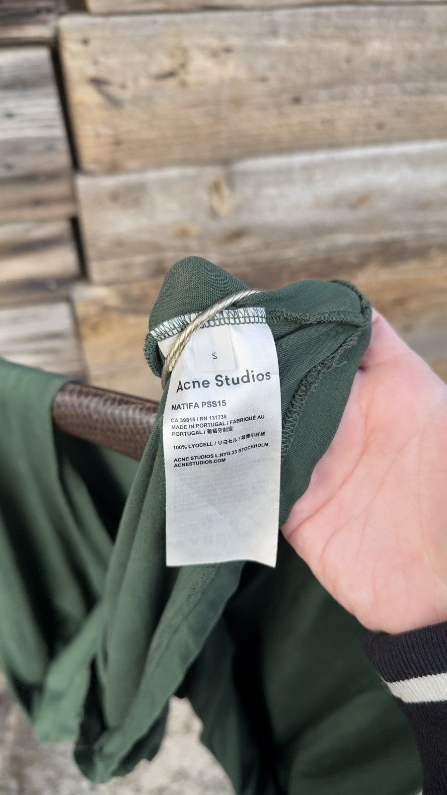 Acne Studios Acne Studios Green Lyocell Wrap Draped Sleeveless Dress Size S / US 4 / IT 40 - 8 Thumbnail