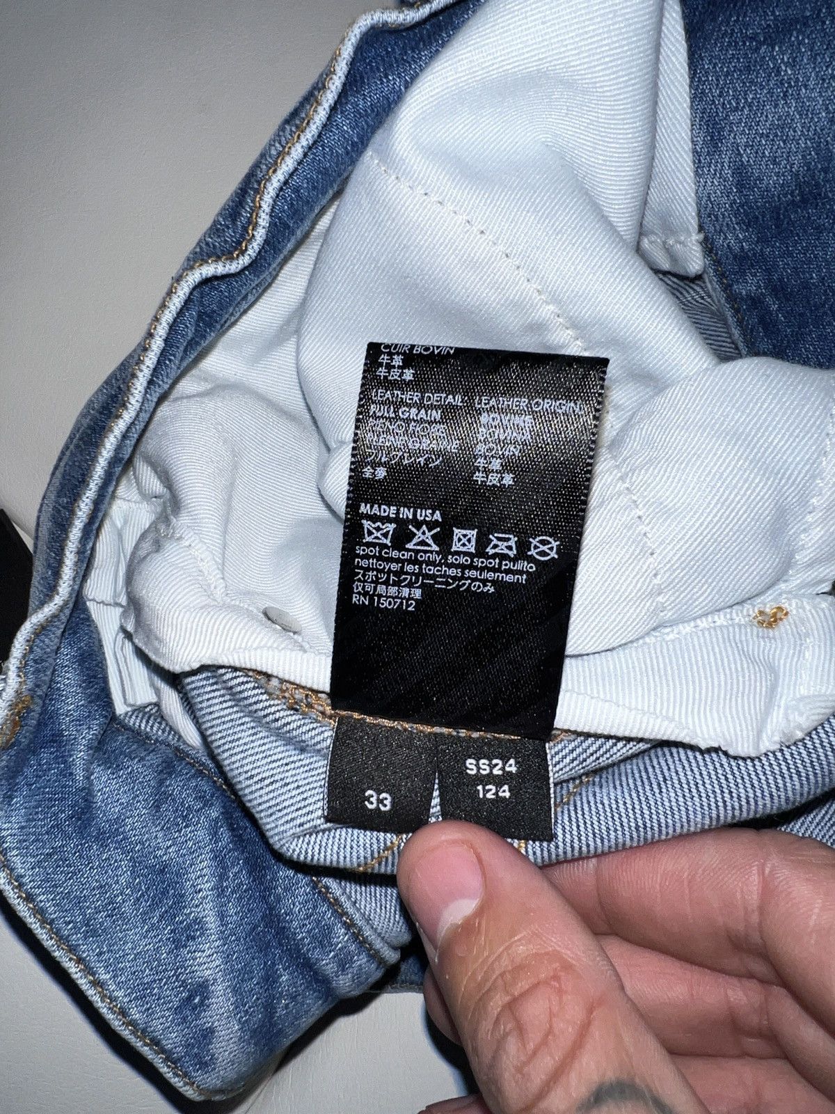 Amiri Amiri red patch mx1 jeans Size US 33 - 4 Thumbnail