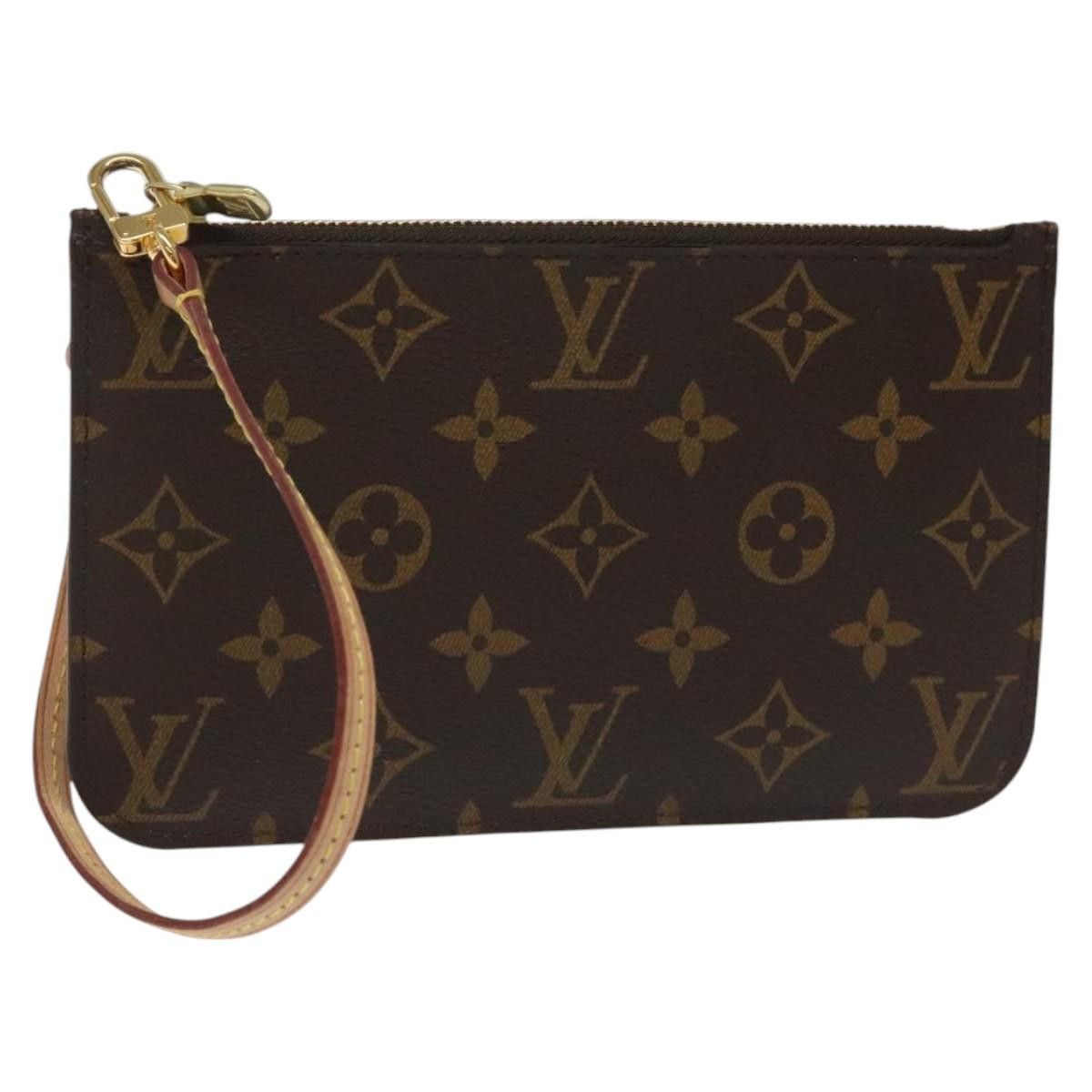 Louis Vuitton Pochette Neverfull Brown Canvas Clutch Bag (Pre-Owned) Size ONE SIZE - 1 Thumbnail