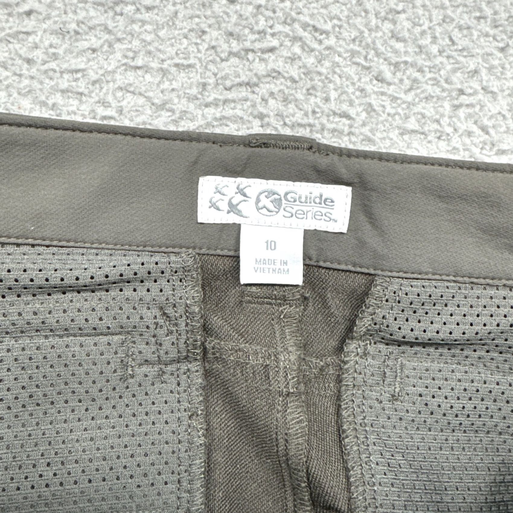 Vintage Guide Series Women's Hiking Pants Zipper Pocket Nylon Green Size 10 Regular Front Windbreaker 90s? Size 32" / US 10 / IT 46 - 4 Thumbnail