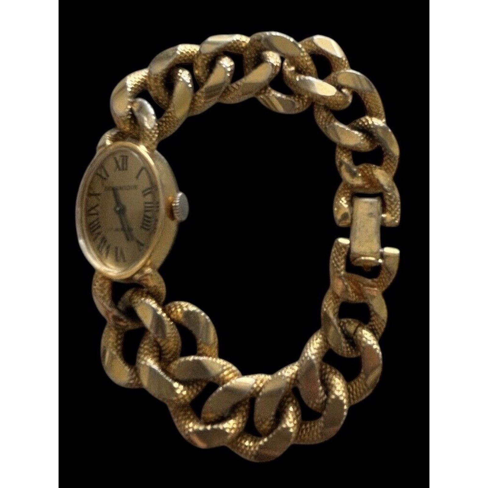 Other PAUL DOMINIQUE 17 Jewels Wind-up Gold Chain Watch Working Size ONE SIZE - 2 Thumbnail