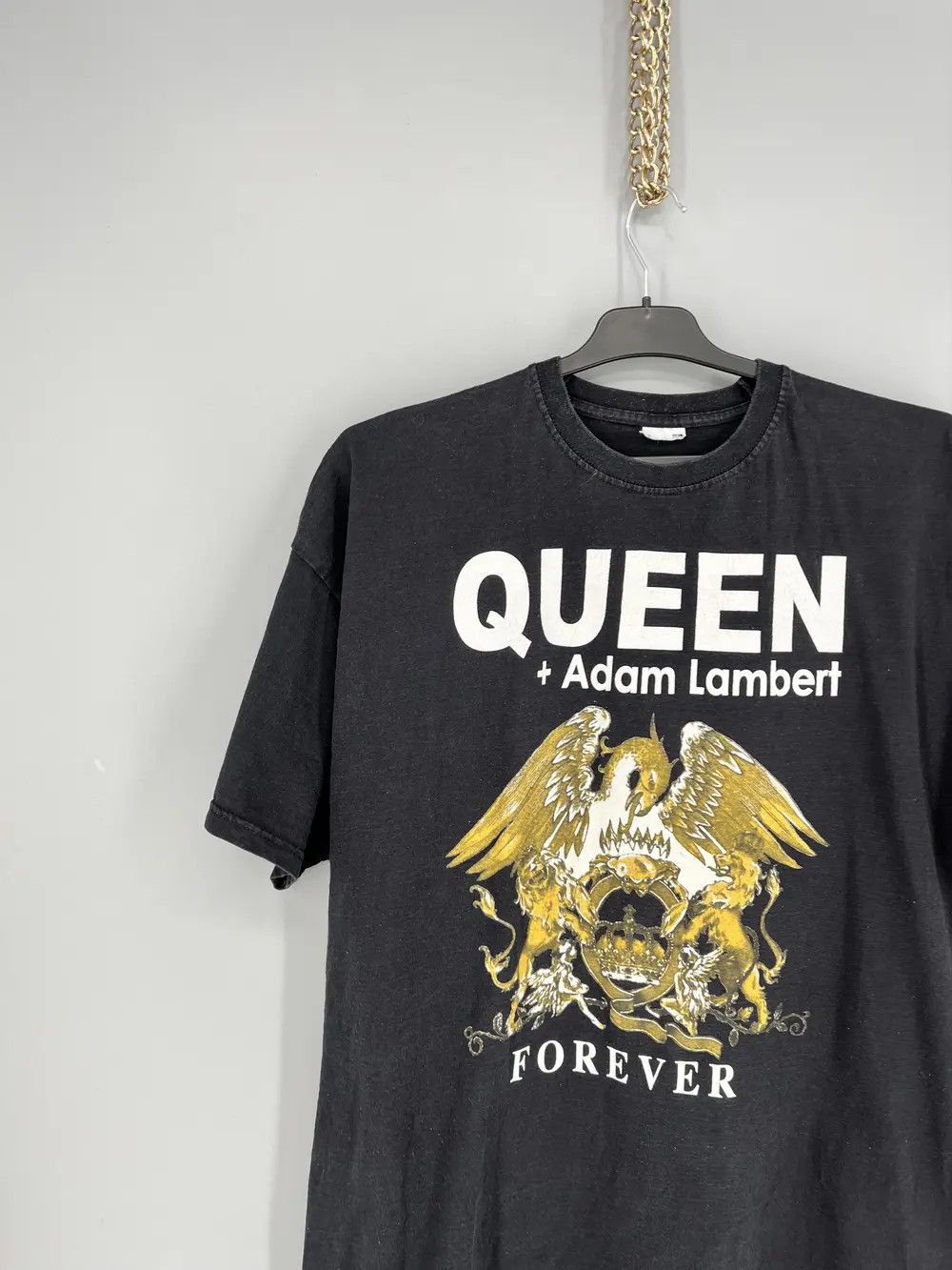 Band Tees 2014 Queen + Adam Lambert Live in Concert Tee Punk Rock Band Size US XL / EU 56 / 4 - 4 Thumbnail