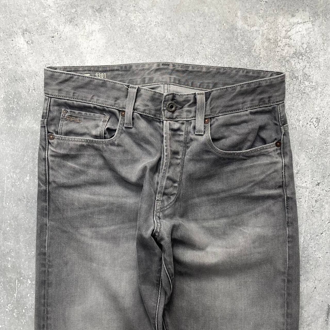 G-Star G-Star Raw 3301 Tapered Jeans Gray Size W31 L31 Size US 31 - 3 Thumbnail