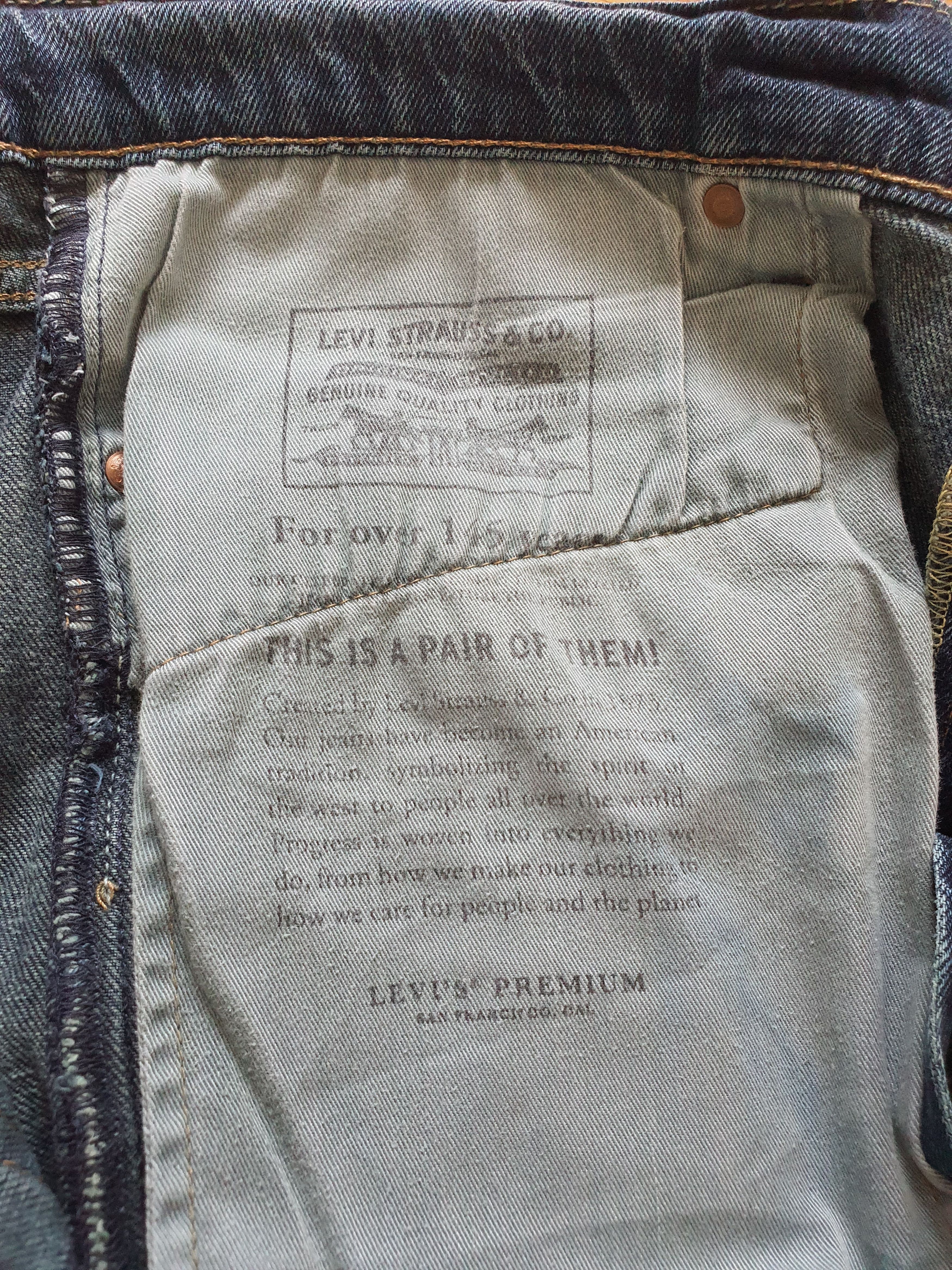 Levi's PREMIUM (Big E) 511 Slim Durian Denim Jeans (04511-3720) Size US 36 / EU 52 - 10 Thumbnail