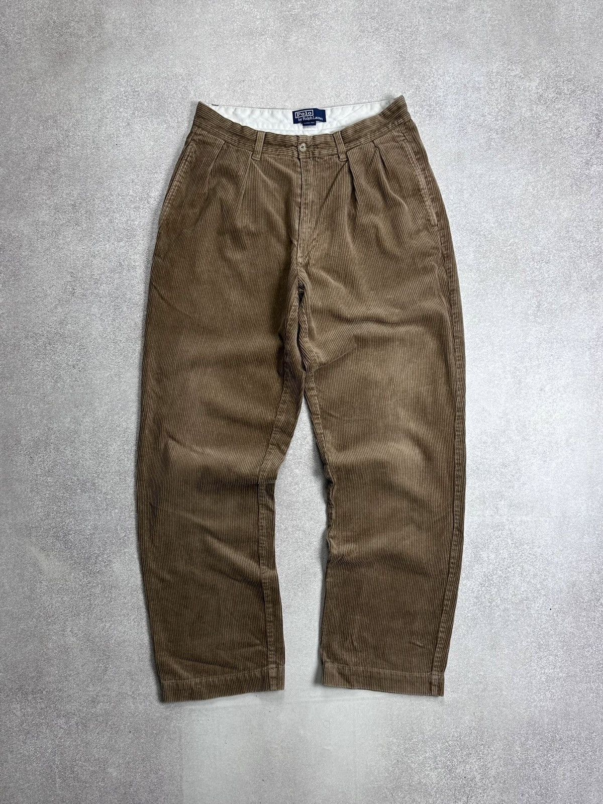 Polo Ralph Lauren Vintage 90s Polo Ralph Lauren Corduroy Baggy Chino Pants 31 Size US 31 - 1 Thumbnail