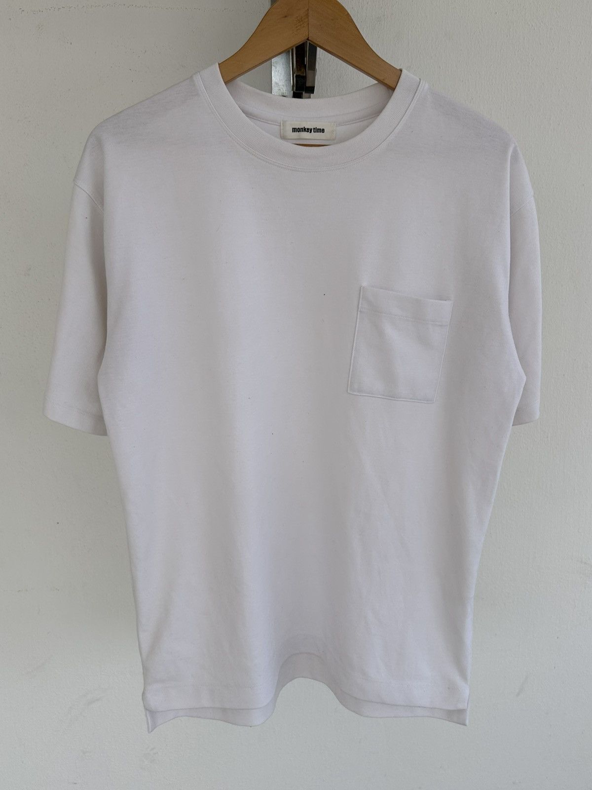 monkey time Monkey Time Japan Pocket Tee White Plain Size US M / EU 48-50 / 2 - 1 Thumbnail