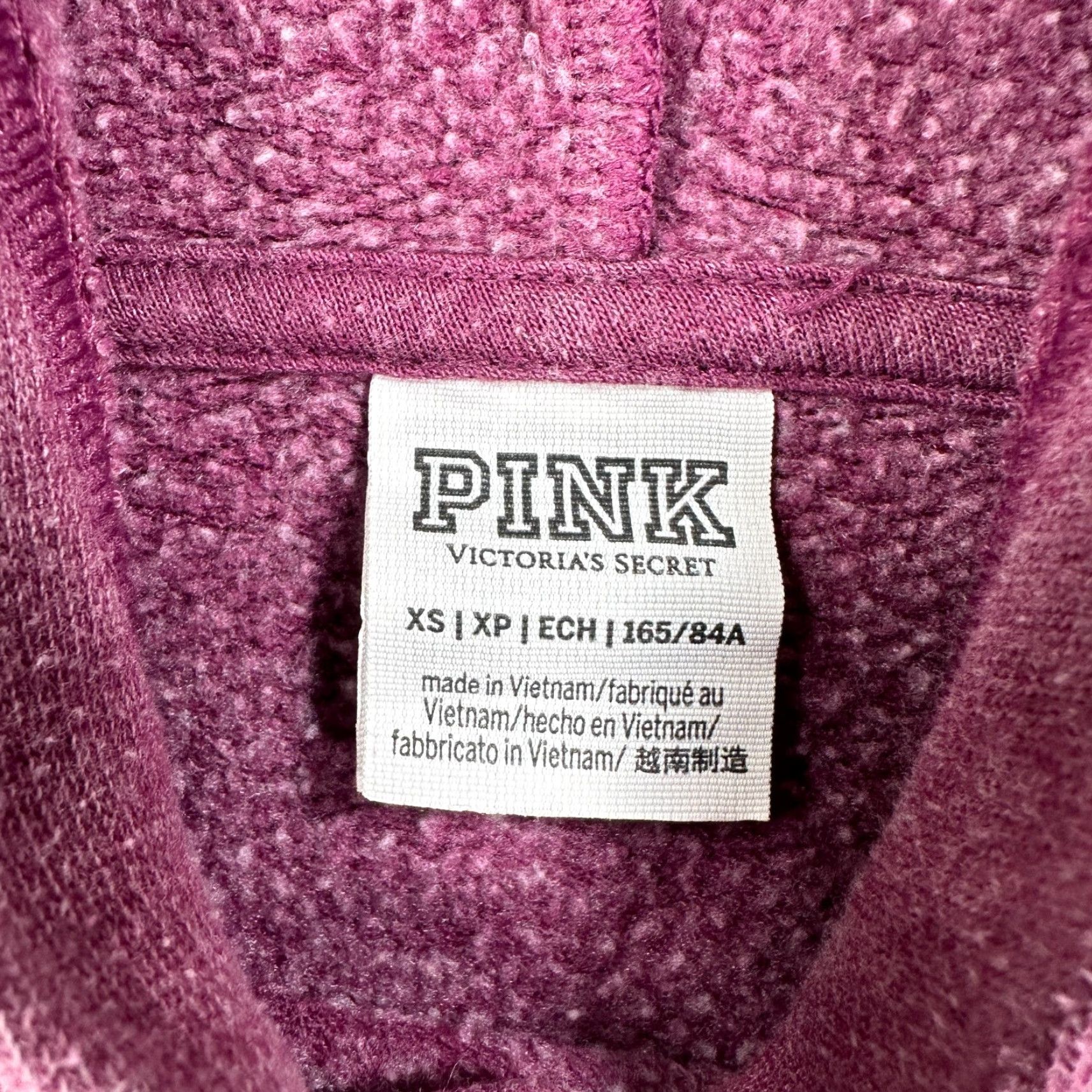 Victoria's Secret Victoria's Secret Pink Pullover Hoodie Purple Women's XS Crop Long Sleeve Hoodie Size XS / US 0-2 / IT 36-38 - 7 Thumbnail