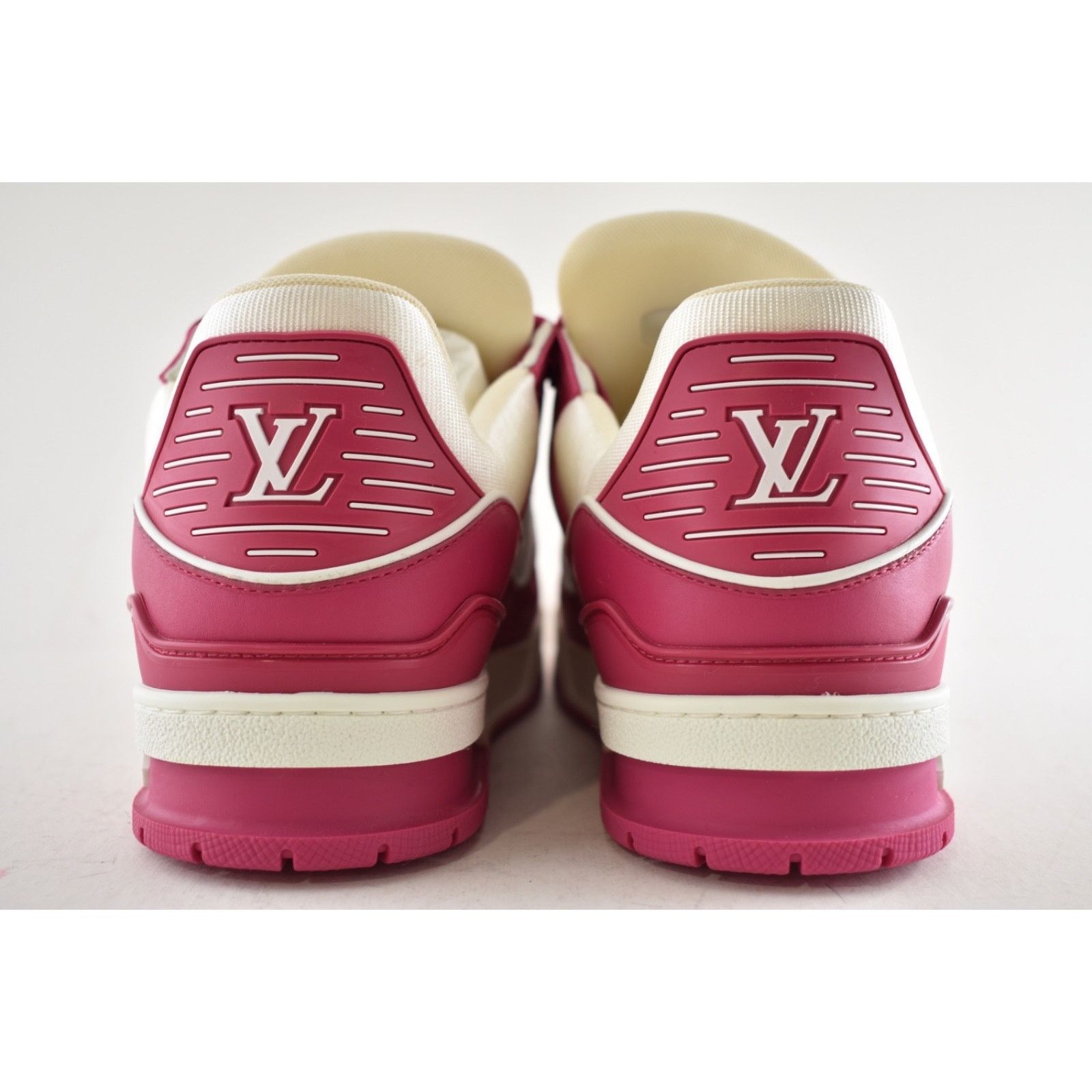 Louis Vuitton Louis Vuitton Fuchsia Pink White Empreinte Low Top Trainer Size US 9 / EU 42 - 14 Thumbnail